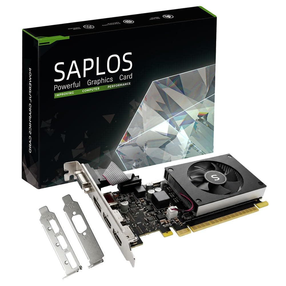 GT 730 4GB Grafikkarte, 2 HDMI, DisplayPort, VGA, DDR3 64-bit, Low Profile Grafikkarten PC, Computer GPU, Low Power, PCI Express x8, DirectX 12 GT 730 4GB 64-bit Bild 2