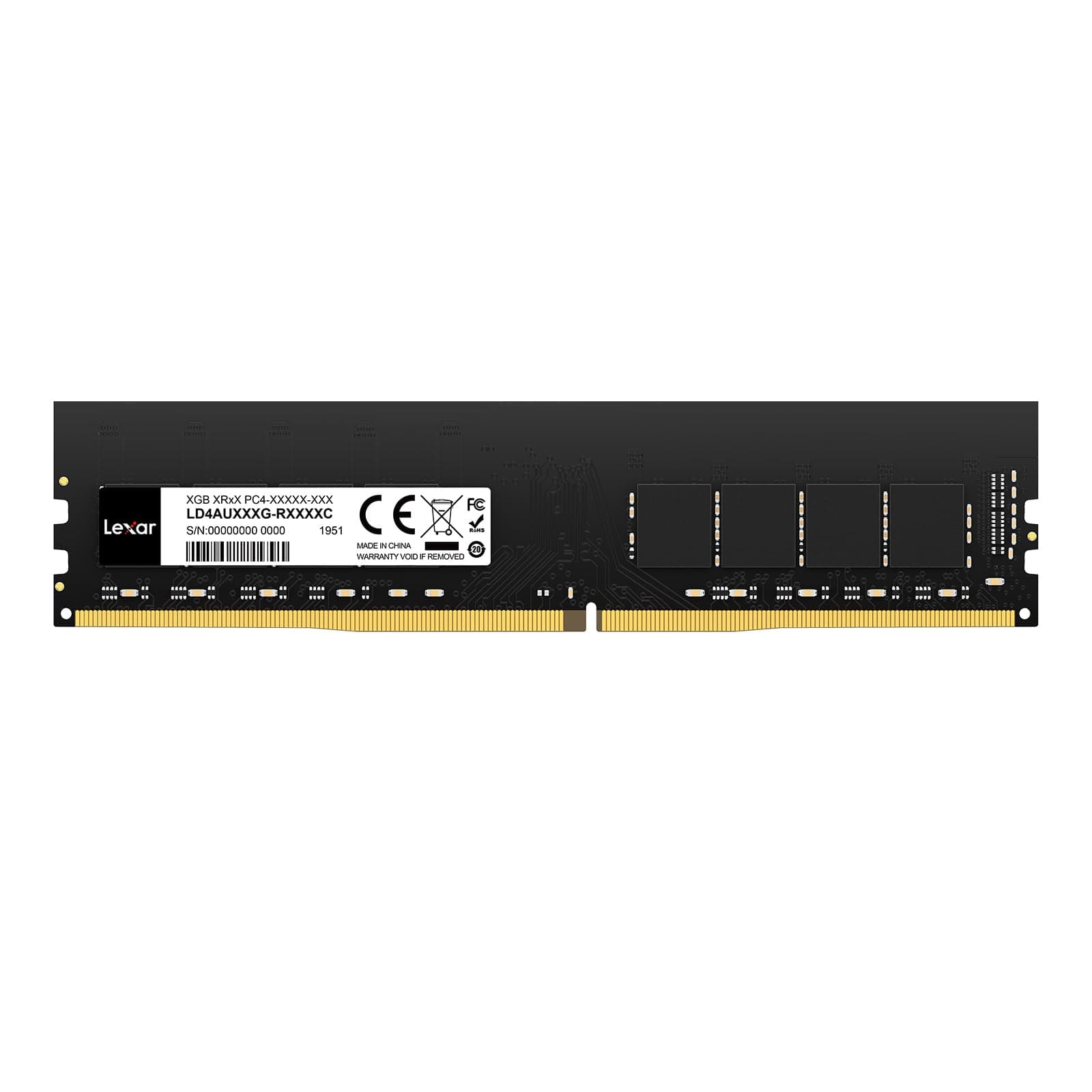 Lexar UDIMM DDR4 RAM 16GB, 3200 MHz RAM DDR4, 288-Pin U-DIMM Desktop Arbeitsspeicher, Hochleistungs-Computerspeicher, PC-RAM-Modul-Upgrade, Hochleistungs Arbeitsspeicher, CL22-22-22-52, 1.2V DDR4 UDIMM 16GB Single