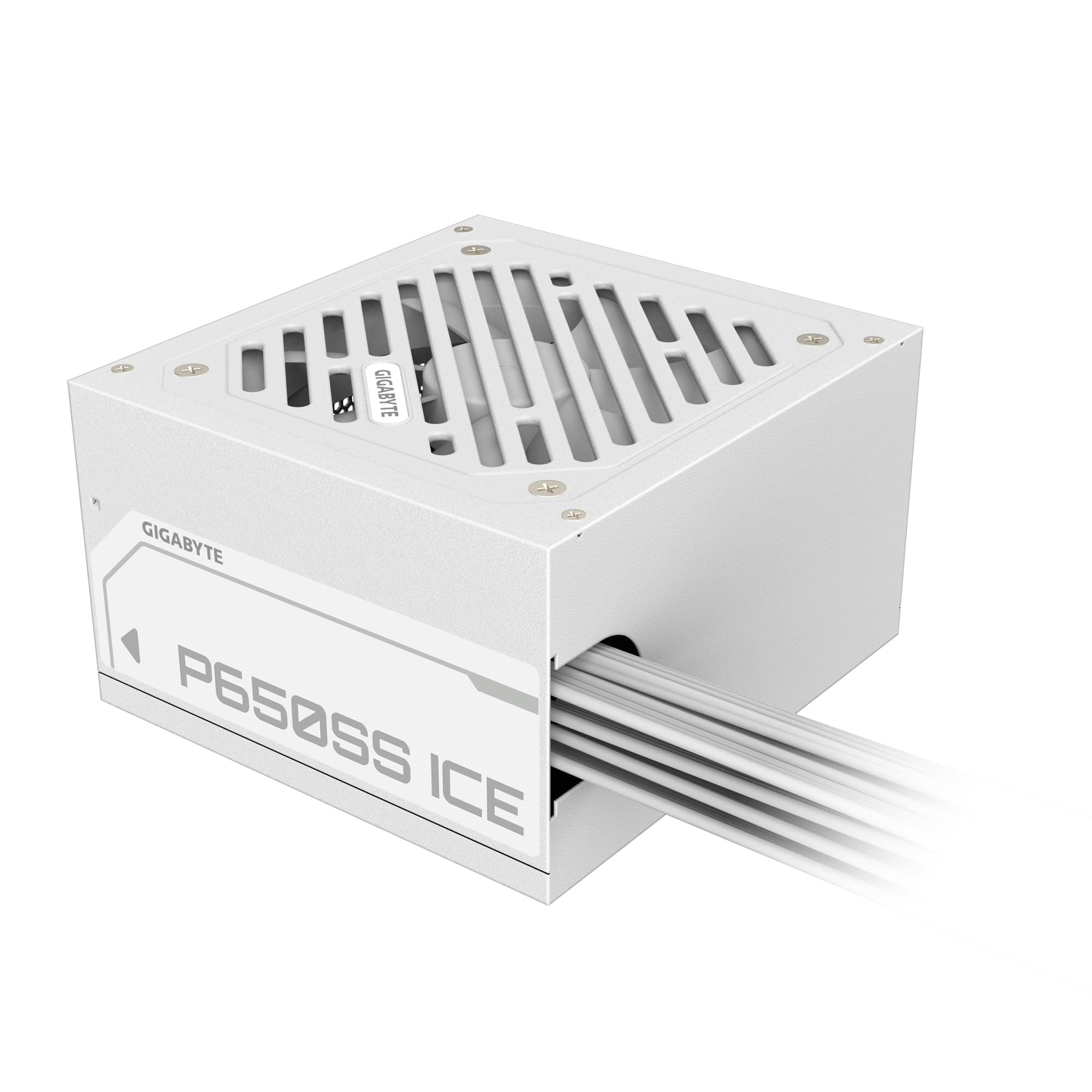 GIGABYTE P650SS Ice Netzteil - PCIe 5.0, 80 Plus Silver, Vollmodulares Design, 120-mm-Lüfter, ATX 3.0 kompatibel, EU-Stecker Bild 7