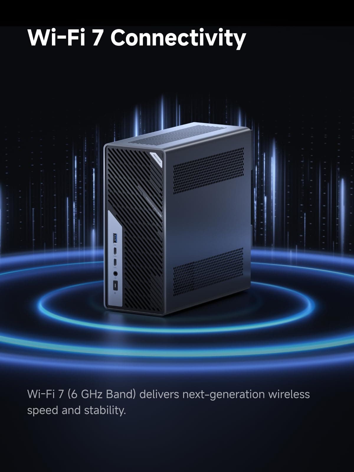 MINIS FORUM MS-02 Ultra Workstation Mini PC, Intel Core Ultra 9 285HX (24C/24T, up to 5.5GHz),PCIe 5.0 x16, 4× DDR5(ECC), 4× M.2, USB4 v2, Dual 25GbE+10GbE+2.5GbE(vPro), Wi-Fi 7,Barebone ohne RAM/SSD MS-02U-285HX 0/0 GB Bild 6
