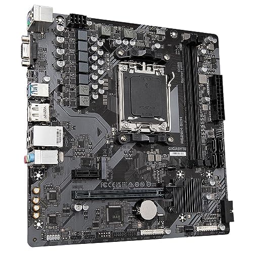 GIGABYTE A620M S2H Motherboard - Unterstützt AMD Ryzen 8000 CPUs, 5+2+2 Phasen Digital VRM, bis zu 7200MHz DDR5 (OC), 1xPCIe 4.0 M.2, GbE LAN, USB 3.2 Gen 1 Bild 6