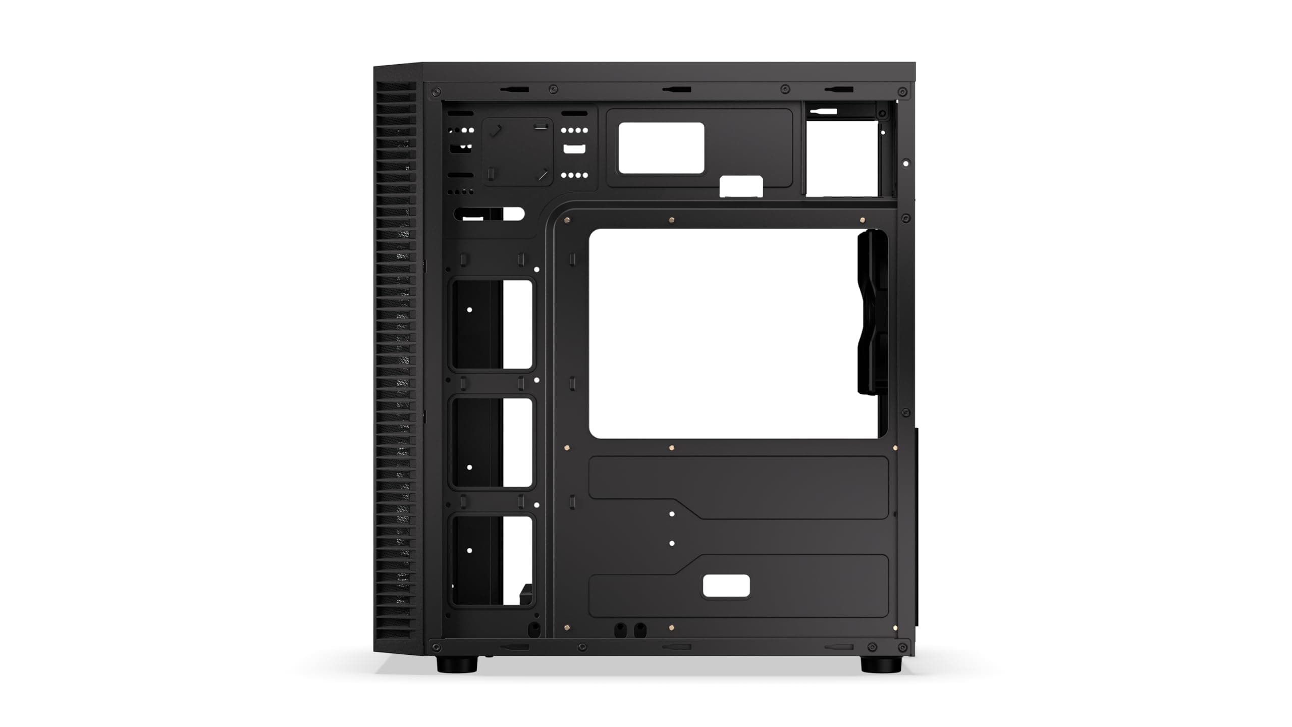 ENDORFY Armis 100 Solid PC Gehäuse ATX, microATX, Mini ITX mit SD/microSD Kartenleser, USB 3.2, 5,25" Schacht, Stratus 120 PWM Lüfter, GPU bis 335 mm, Schwarz Bild 5