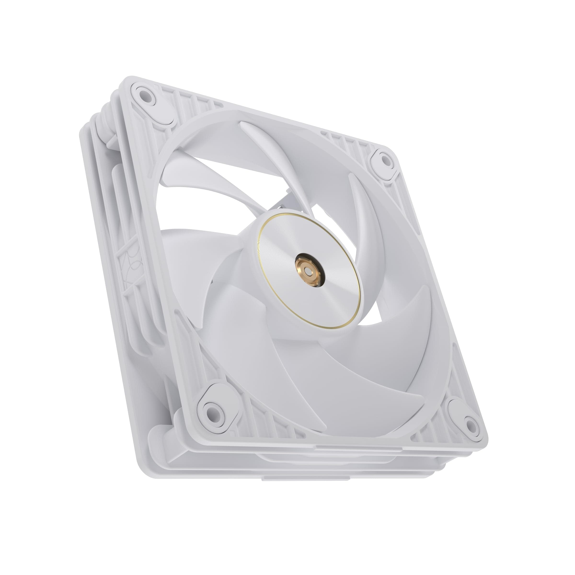 ASUS ProArt PF120 Triple Pack PMW-Ventilatoren mit 120 mm, hohe Leistung, 28 mm Rahmen, LCP-Flügel, leiser Betrieb, Präzisionstechnik, Kettenverbinder, Weiß Bild 3
