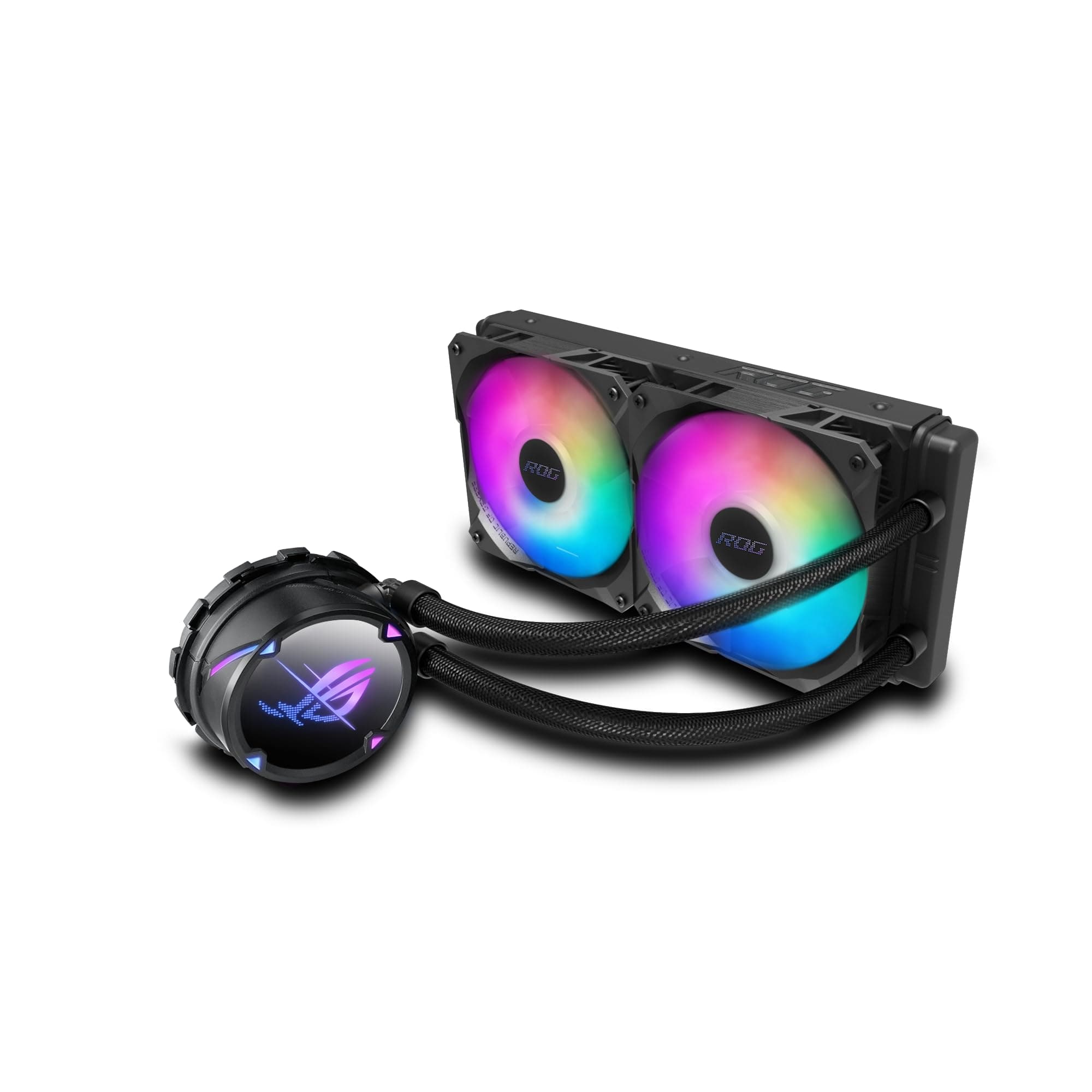 ASUS ROG Strix LC II 240 ARGB All-in-One Flüssig-CPU-Wasserkühlung (Aura Sync, Zwei adressierbare ROG 120mm RGB-Lüfter) Bild 2