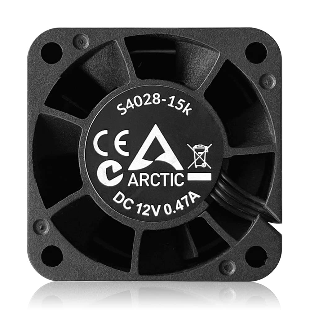 ARCTIC S4028-15K (5 Stück) - 40x40x28 mm Server Lüfter mit Doppelkugellager, 1400-15000 rpm, PWM reguliert, 4-Pin Anschluss, 12 V DC - Schwarz Bild 7