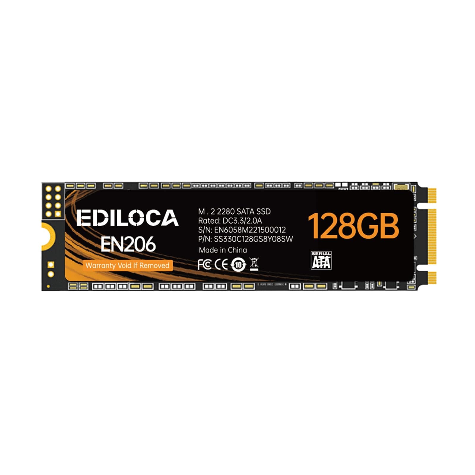 Ediloca 1TB M.2 SSD SATA III 6Gb/s, 3D NAND, Lesen bis zu 550MB/s, Schreiben bis zu 480MB/s, M.2 SATA SSD Kompatibel mit Ultrabooks, Tablets und Mini-PCs(EN206) Bild 3