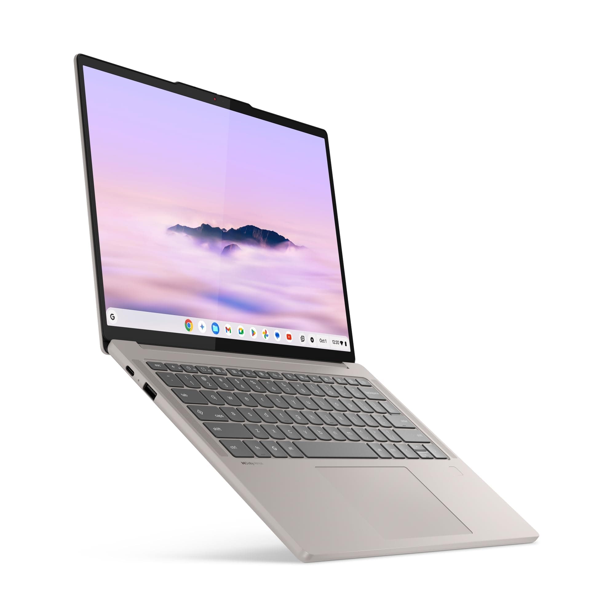 Lenovo Chrome Laptop | 14"WUXGA OLED Touch Display | MediaTek Kompanio Ultra 910 | 16GB RAM | 256GB SSD | ARM Immortalis G925 MC1 Grafik | ChromeOS | QWERTZ | Beleuchtet | Grau | 3 Monate Premium Care Bild 3