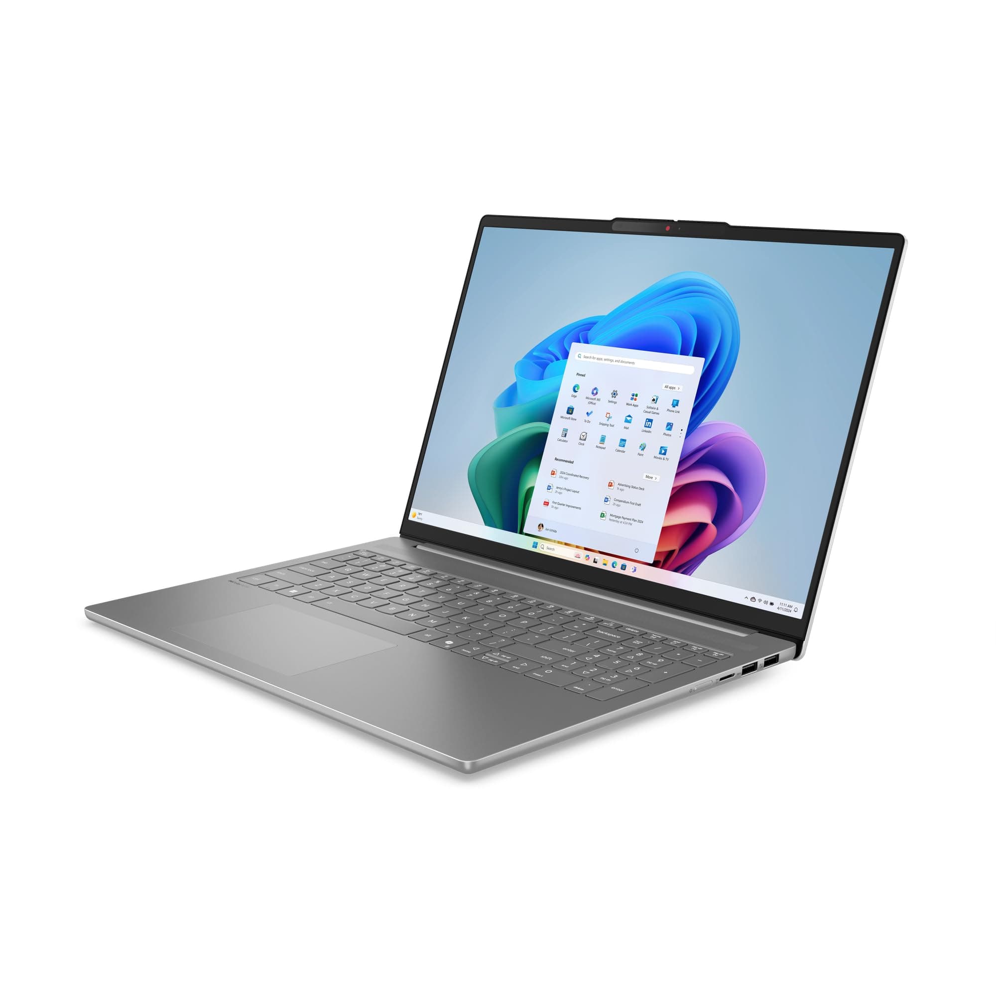 Lenovo IdeaPad Slim 5 Laptop | Copilot+ PC | 16" WUXGA Display | AMD Ryzen AI 5 330 | 512GB SSD | 16GB RAM | AMD Radeon Grafik | QWERTZ | Beleuchtet | Windows 11 | Luna Grau | 3 Monate Premium Care Bild 3