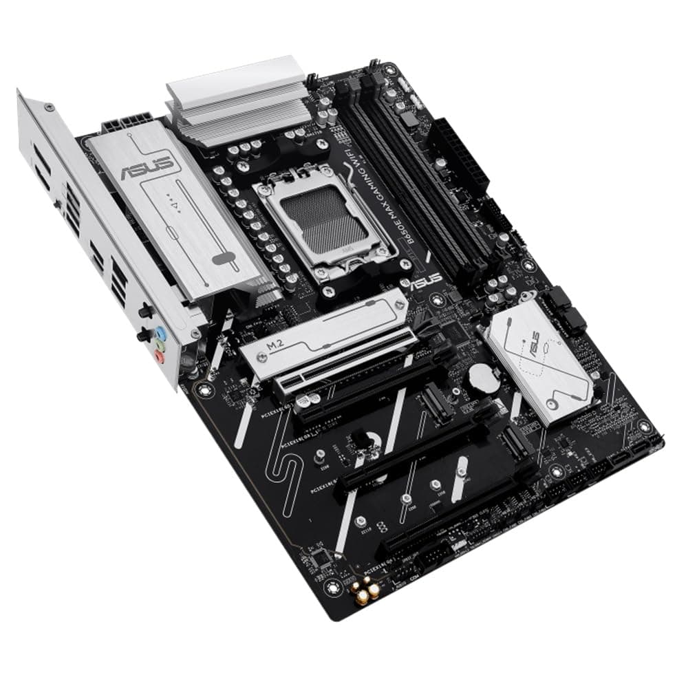ASUS B650E MAX Gaming WiFi Mainboard Sockel AMD AM5 (ATX, DDR5, PCIe 5.0, 3X M.2, Wi-Fi 6E, Realtek 2.5Gb Ethernet, DisplayPort, HDMI, BIOS Flashback, Aura Sync) Bild 5