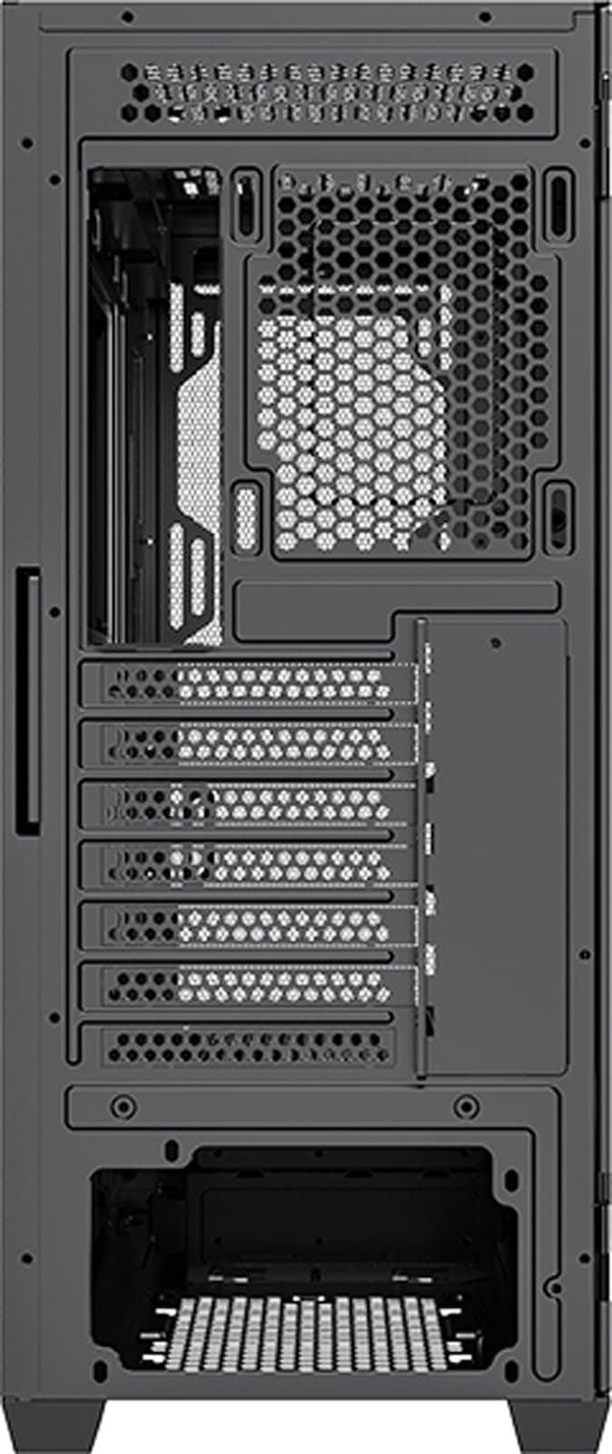 Xilence X613 XILENT BLADE II Gaming PC Gehäuse, 3x 120mm ARGB Lüfter, ATX Midi Tower Case, Mesh Front Panel für guten Airflow und PWM/ARGB Control Board, schraubenloses Glas Side Panel schwarz Midi Tower, mid 1 Bild 4