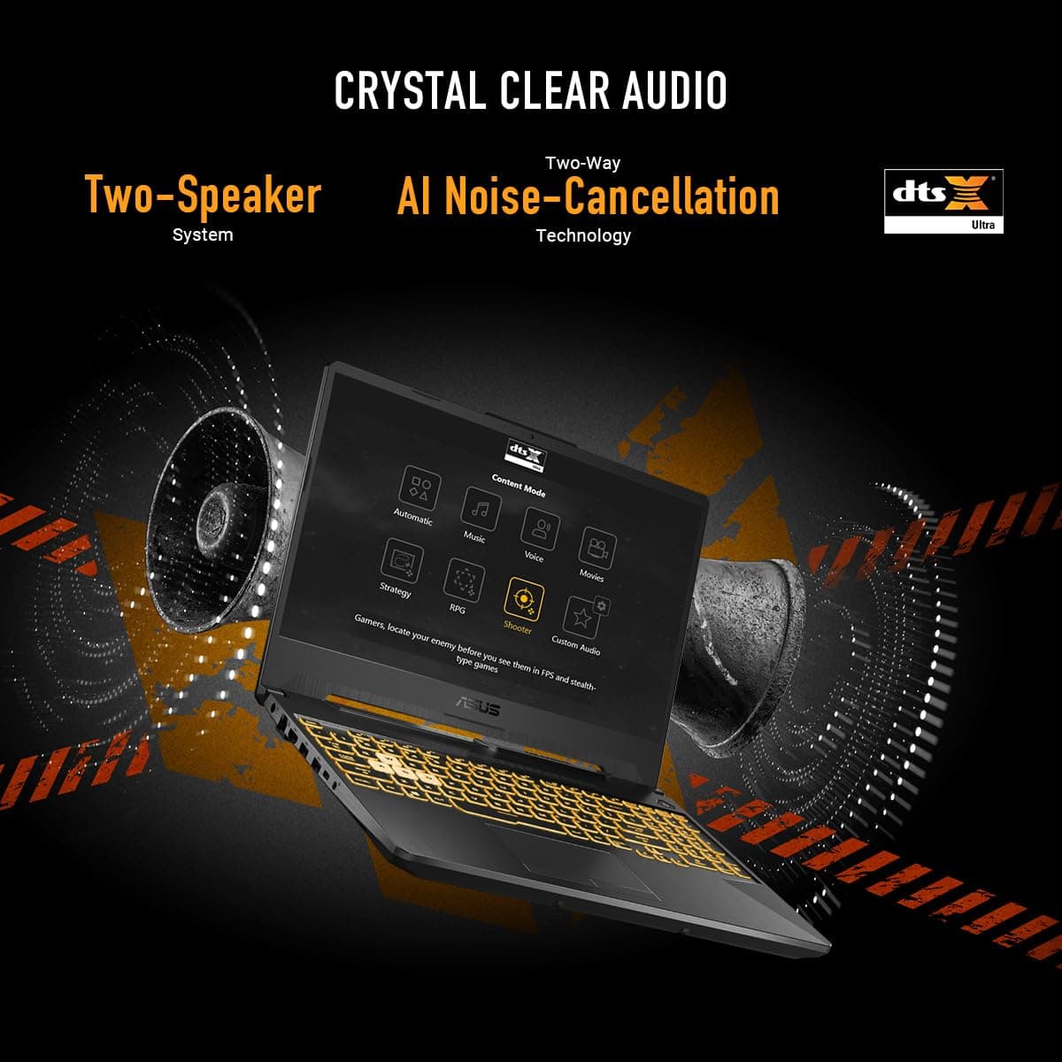 ASUS TUF Gaming A15 Gaming Laptop, 15,6 Zoll FHD 16:9 144Hz Display, AMD Ryzen™ 5 7535HS Prozessor, NVIDIA® GeForce RTX™ 3050, 16GB DDR5, 512GB PCIe® Gen 4.0 SSD, Wi-Fi 6, Windows 11 Home Bild 4
