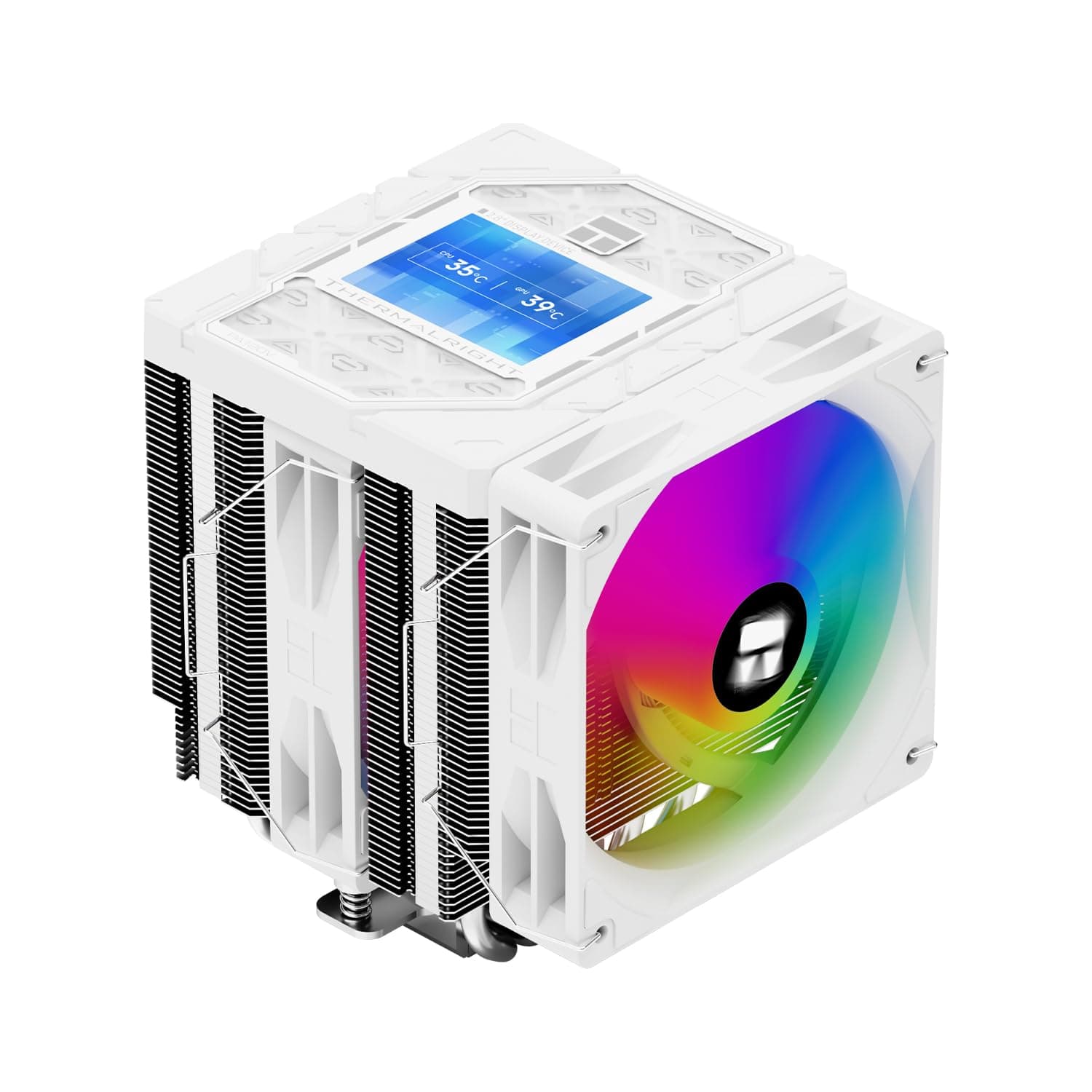 Thermalright Peerless Assassin 120 Vision ARGB White CPU-Kühler, PC-Kühlung mit 6 Heatpipes, 2,8-Zoll magnetischem Display(320x240 Auflösung), für AMD AM4/AM5 und Intel LGA1700/1851 Bild 2