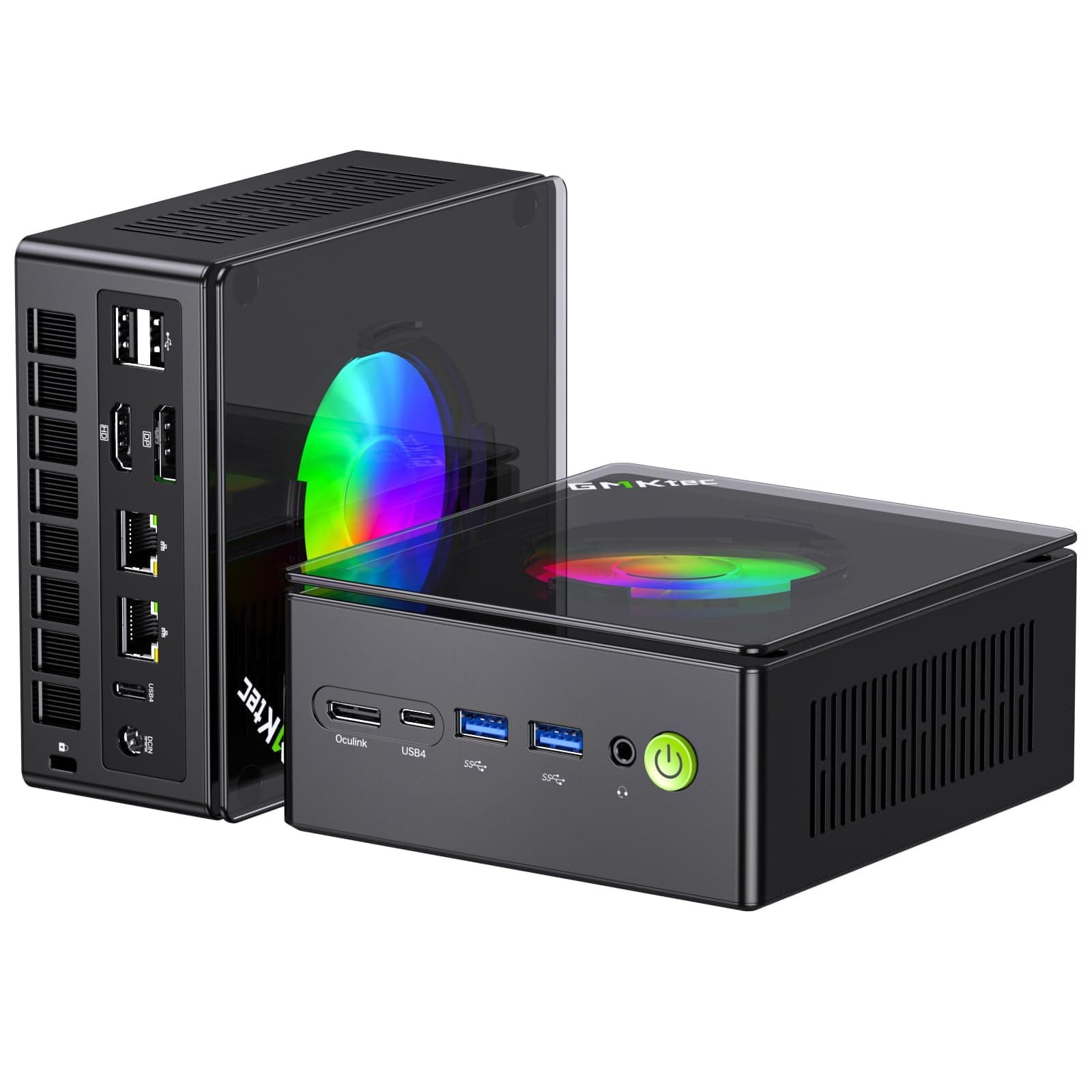 GMKtec K11 AMD Ryzen 9 Gaming Mini PC 8945HS(8C/16T, bis zu 5.2GHz),32GB DDR5 4800MHz RAM 1TB PCIE Desktop PC Computer,Oculink/Dual NIC 2.5GbE LAN/HDMI/USB 4.0/WiFi 6/BT 5.2/DisplayPort/USB4*2 32.0 GB 1.0 TB