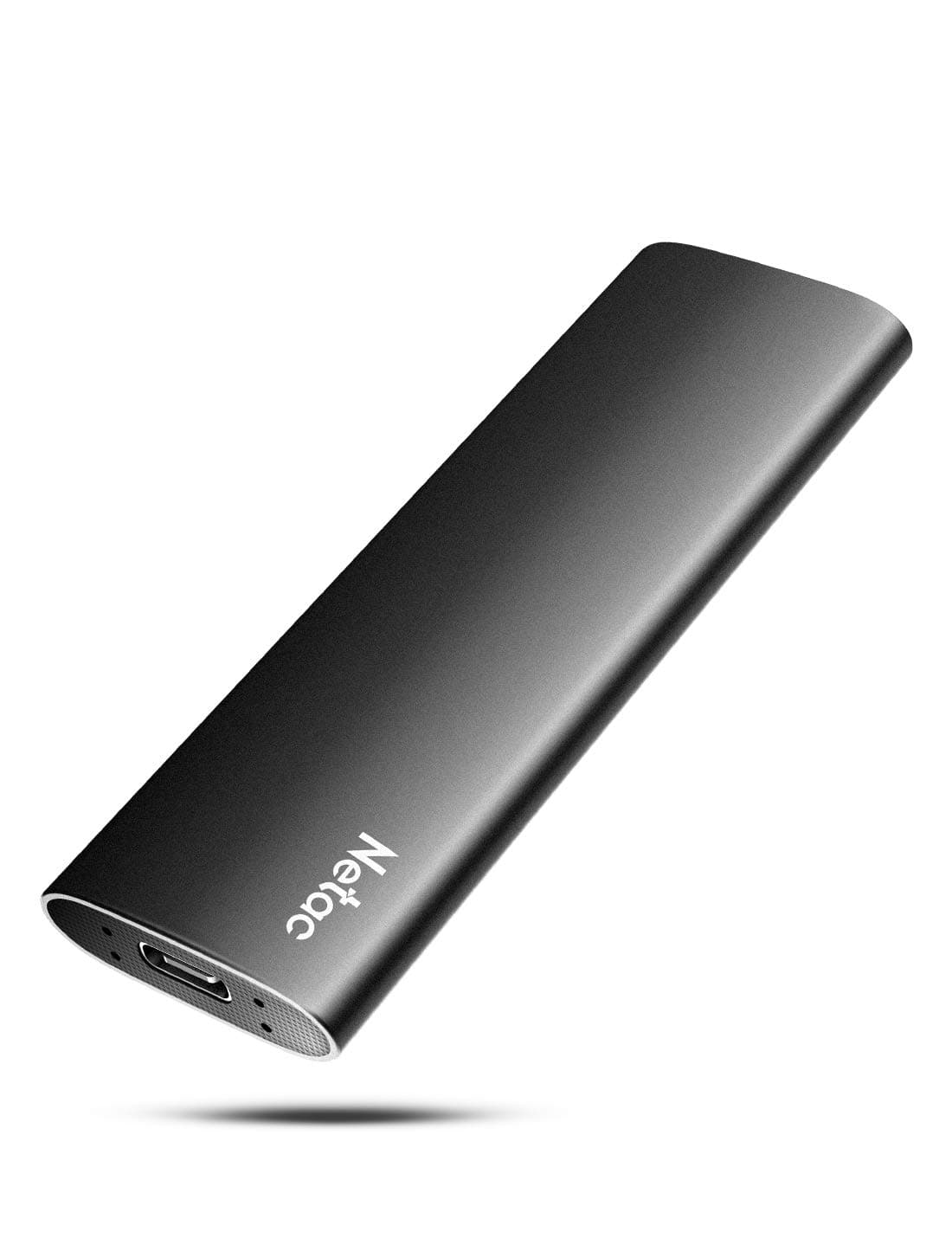 Netac USB Externe Festplatte SSD 250GB External High Speed USB c 3.2 g2 Aluminium - Portable SSD 250 GB