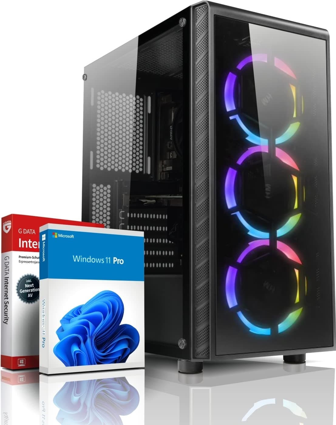 shinobee Gaming PC AMD Ryzen 5 3500 6 Kerne 4.10GHz - Geforce RTX 3050 6GB - Windows 11-16 GB DDR4-512 GB NVME SSD - WLAN - Gamer PC Computer Gaming Rechner - #8097 Ryzen5 3500 - RTX 3050 - 16 GB - 512 SSD Ryzen 5