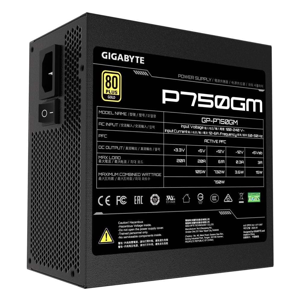 Gigabyte P750GM 750W 80 Plus Gold Full Modular Bild 6
