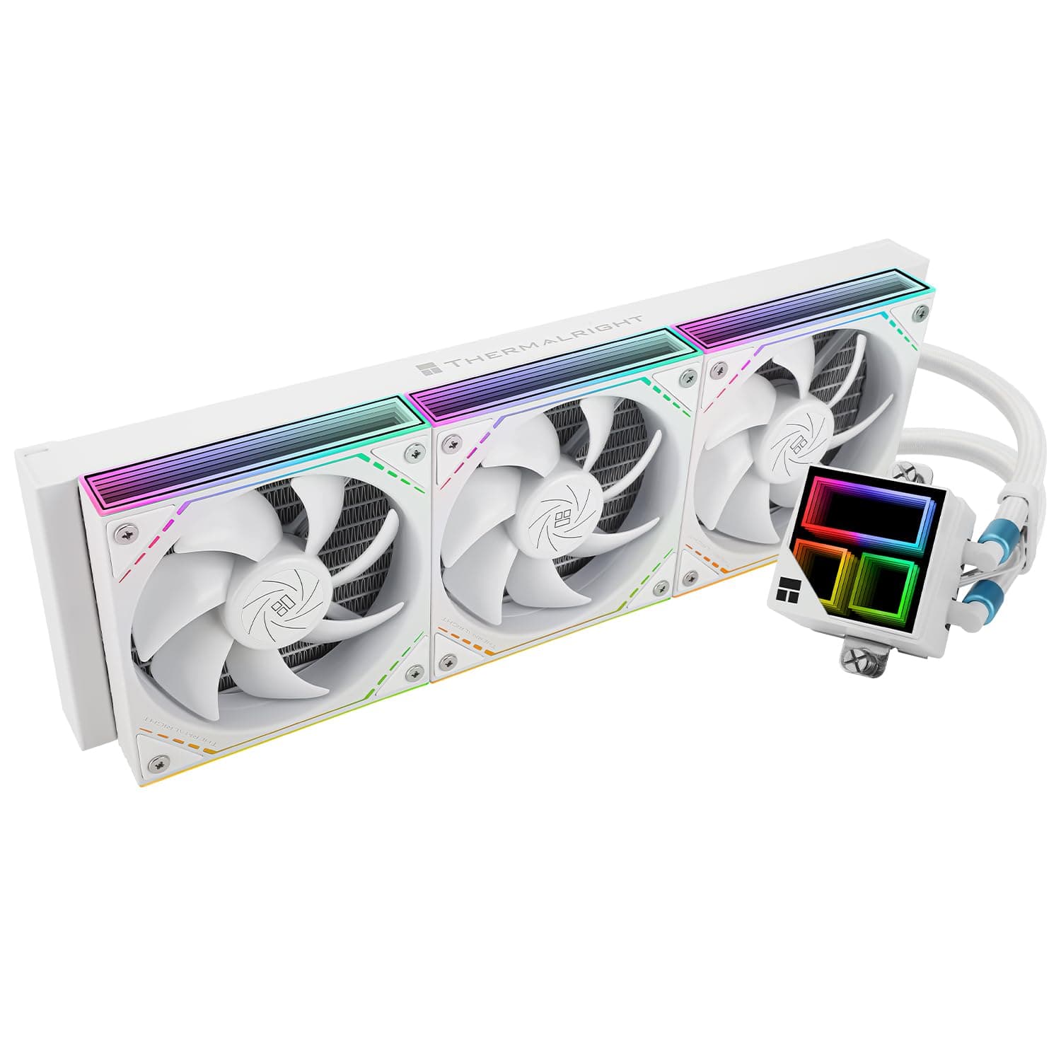 TR Frozen Infinity 360 WHITE, Dreifach-PWM-Lüfter mit 2000 U/min, Desktop-Aio-CPU-Kühler, für AM4 / AM5 und Intel LGA1150 1151/1200/2011/1700/1851, EA-Kühler Bild 2