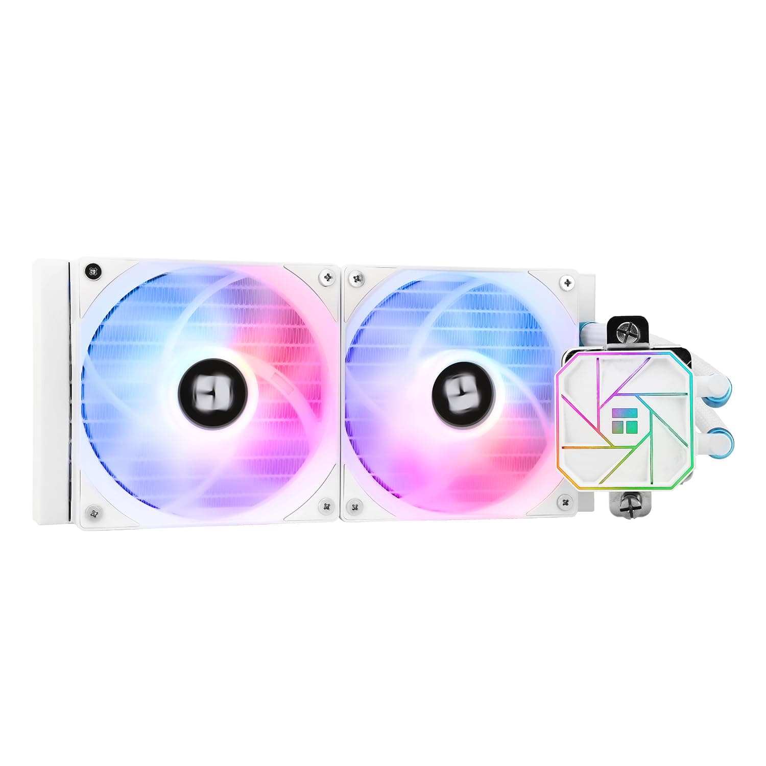 Thermalright AQUA ELITE 240 WHITE V3 Flüssig-CPU-Kühler, 240 Kühlreihen, 2 x 120mm PWM-Lüfter, S-FDB-Lager, für AMD/AM4/AM5, INTEL LGA1150/1151/1155/1156/1200/2011/1700, Desktop CPU-Kühler AIO AE240 WHITE ARGB V3