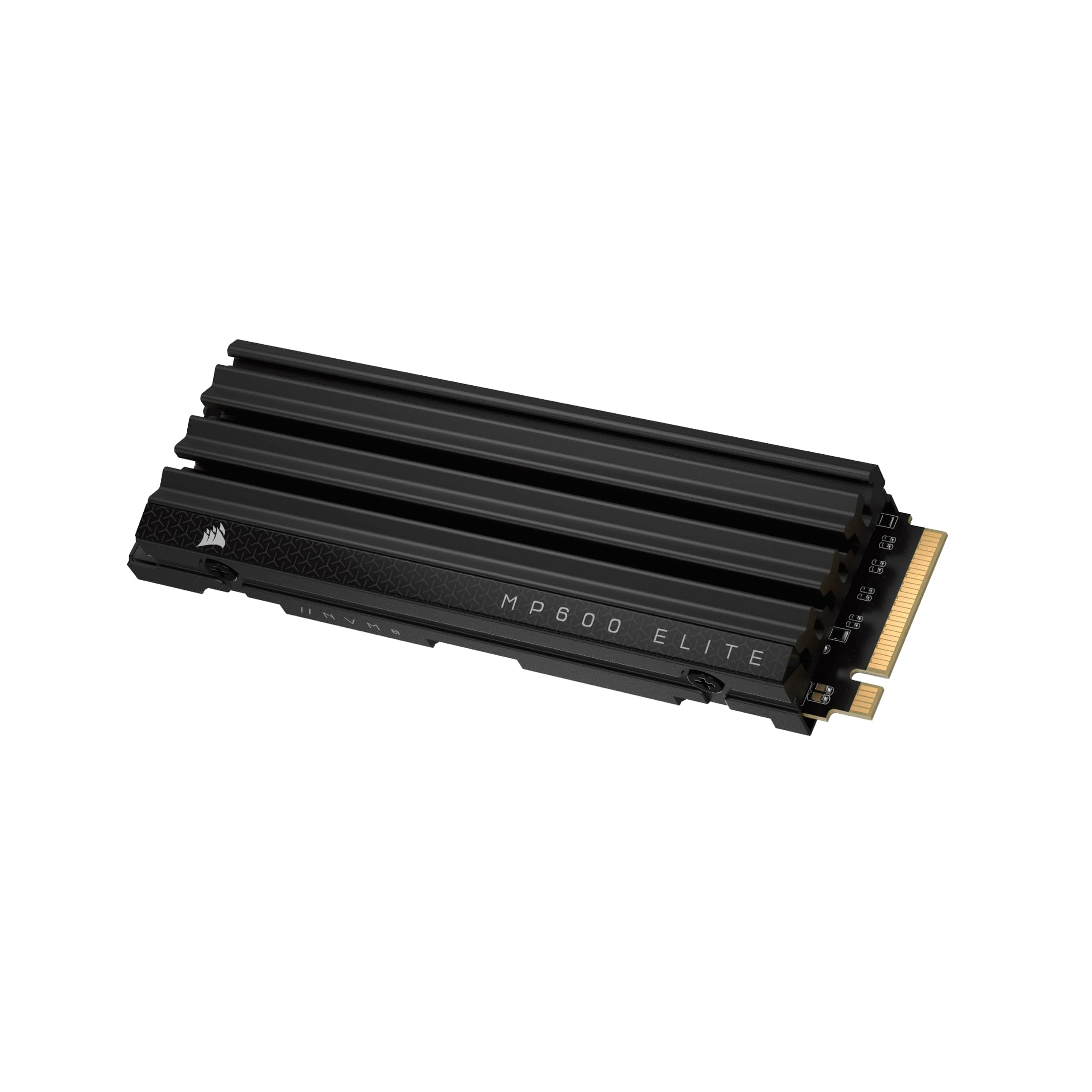 CORSAIR MP600 ELITE 1TB M.2 PCIe Gen4 x4 NVMe SSD Mit Integriertem Kühlkörper - M.2 2280 - Bis zu 7.000MB/sec Sequential Read - High-Density 3D TLC NAND - Schwarz Mit Heatspreader 1TB