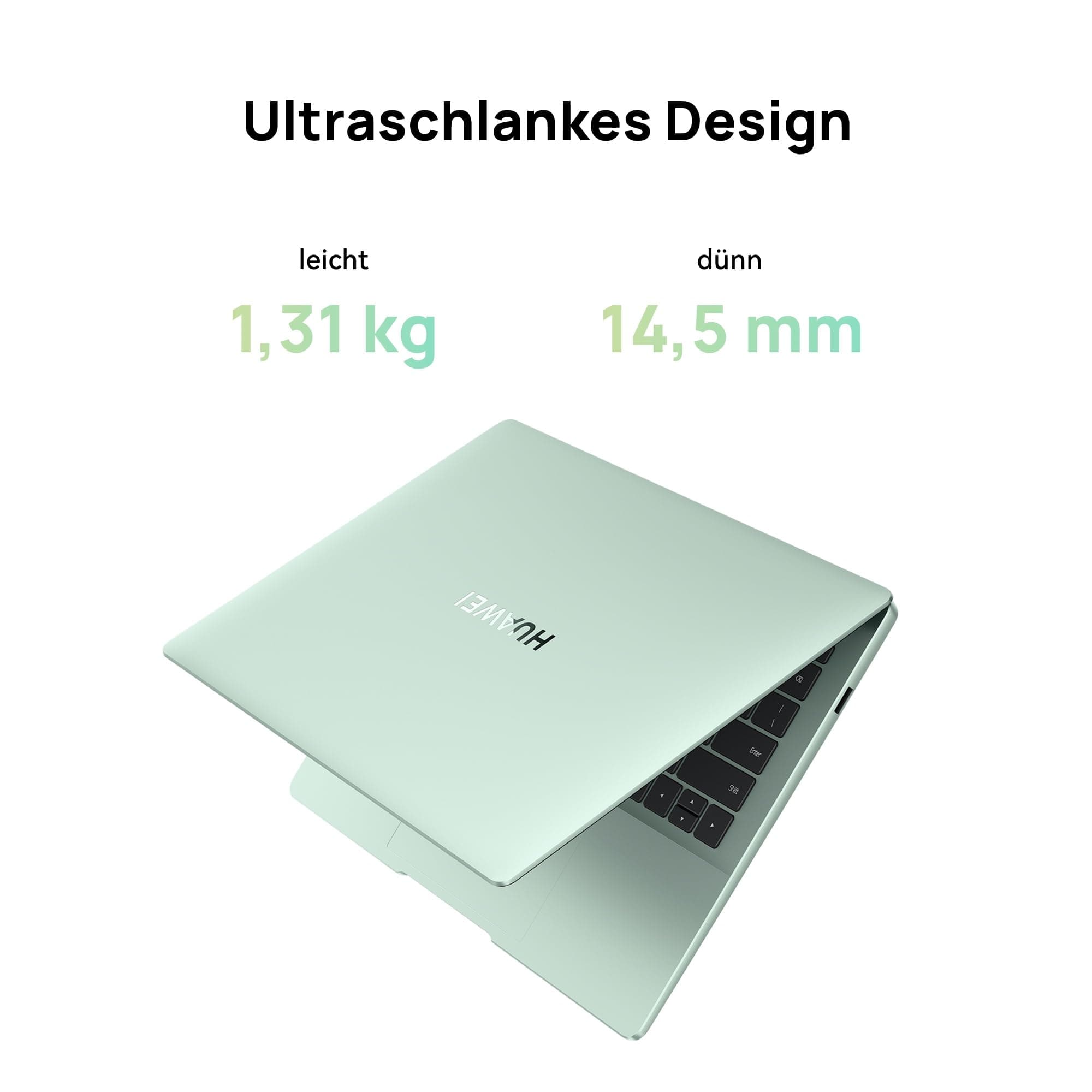 HUAWEI MateBook 14 Laptop, 14.2" 2,8 K OLED Handschrift-Bildschirm mit Touchsteuerung, Ultraschlankes Design, Intel Core Ultra 7 Processors, 16GB+1TB, 19-Hour Continuous Video Playback, Grün Intel Core Ultra 7 16 GB+1 TB Bild 2