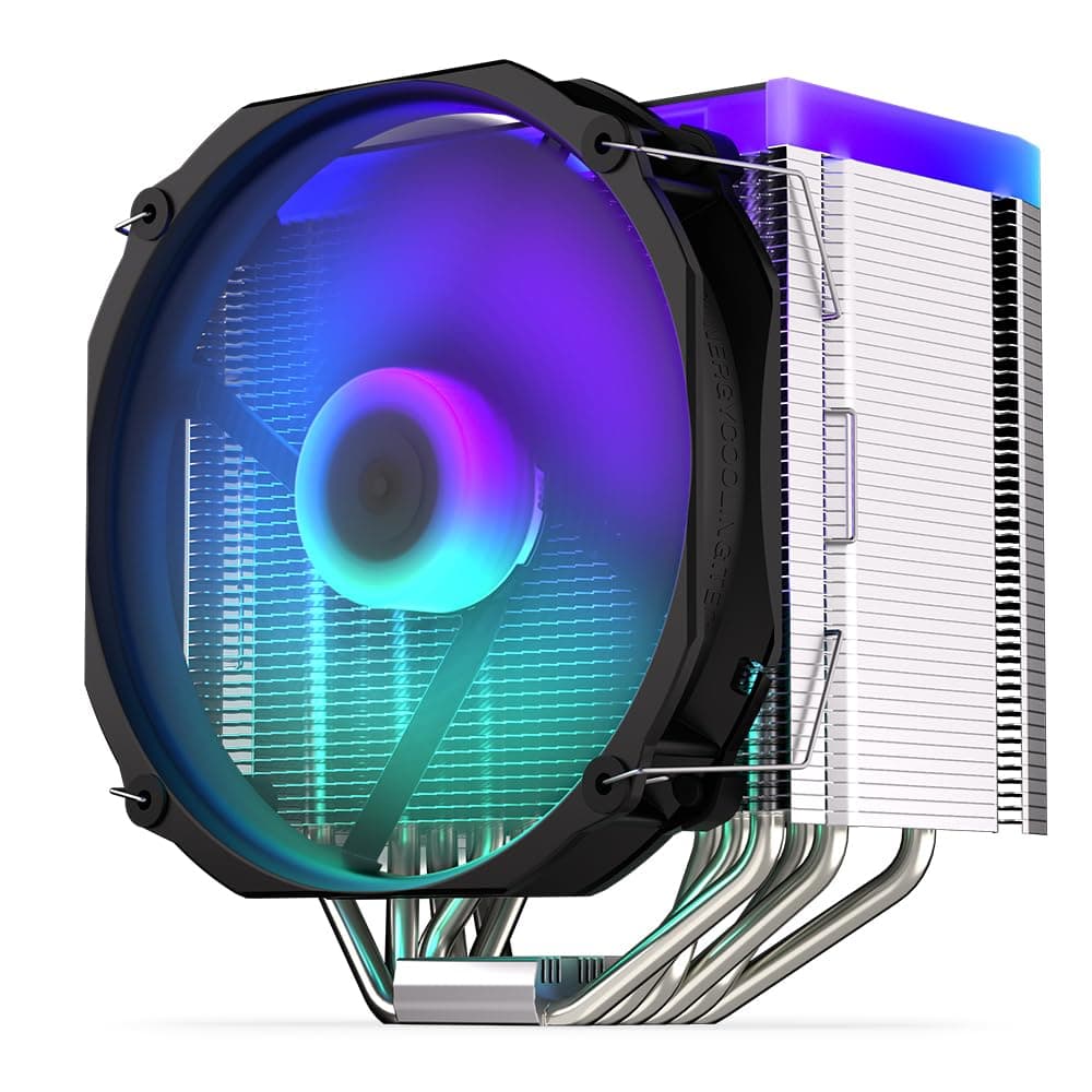 ENDORFY Fortis 5 ARGB CPU Kühler 140 mm PWM, leistungsstarker Prozessorkühler, leiser Tower Kühler, 6 Heatpipes, ARGB LED + Controller, AM5 AM4 LGA1700, 220W TDP