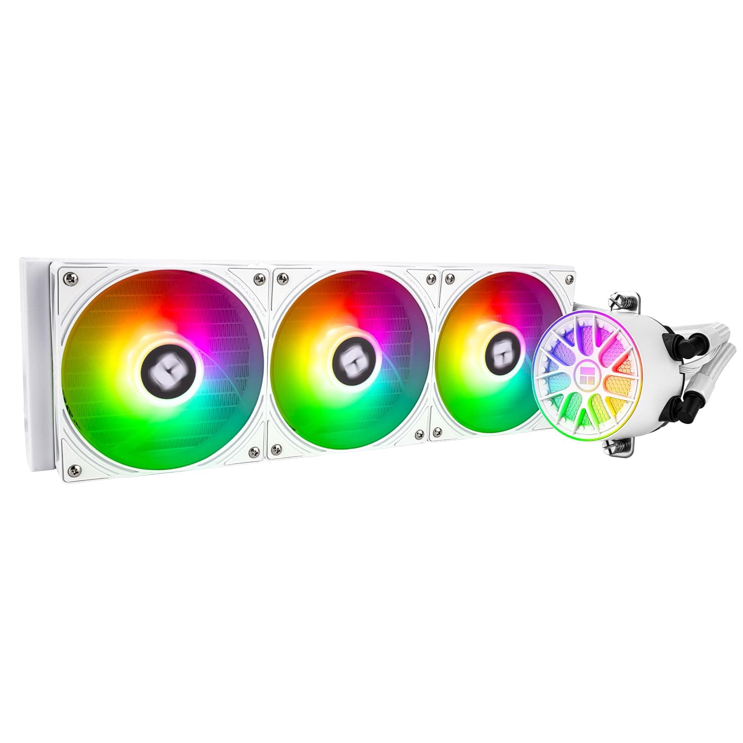 TR -AQUA ELITE 360 V6 ARGB BLACK CPU Flüssigkeitskühler, 360 Kühlreihen, 3 x 120 mm Wasserkühler, AMD:AM4/AM5, Intel LGA115X/1200/2011/1700/1851, CPU Kühler AIO Bild 2