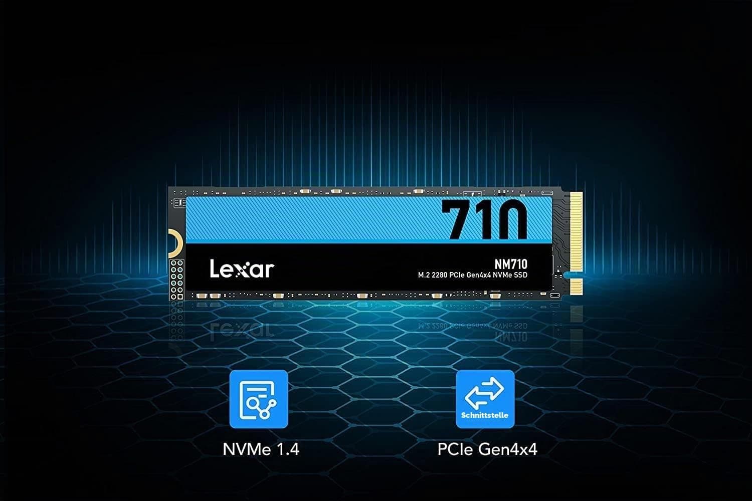 Lexar SSD M.2 1TB NM710 PCIe Gen4x4 NVMe Bild 5
