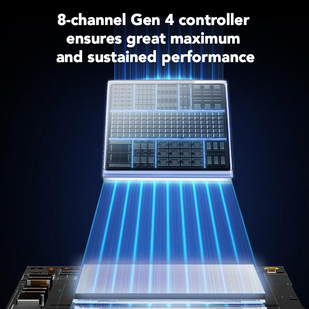 Lexar 4TB NQ780 SSD PCIe Gen4 NVMe M.2 2280 Internes Solid State Drive, bis zu 7000/6000 MB/s Lesen/Schreiben, kompatibel mit PS5, für Gamer und Creators (LNQ780X004T-RNNNU) Bild 5