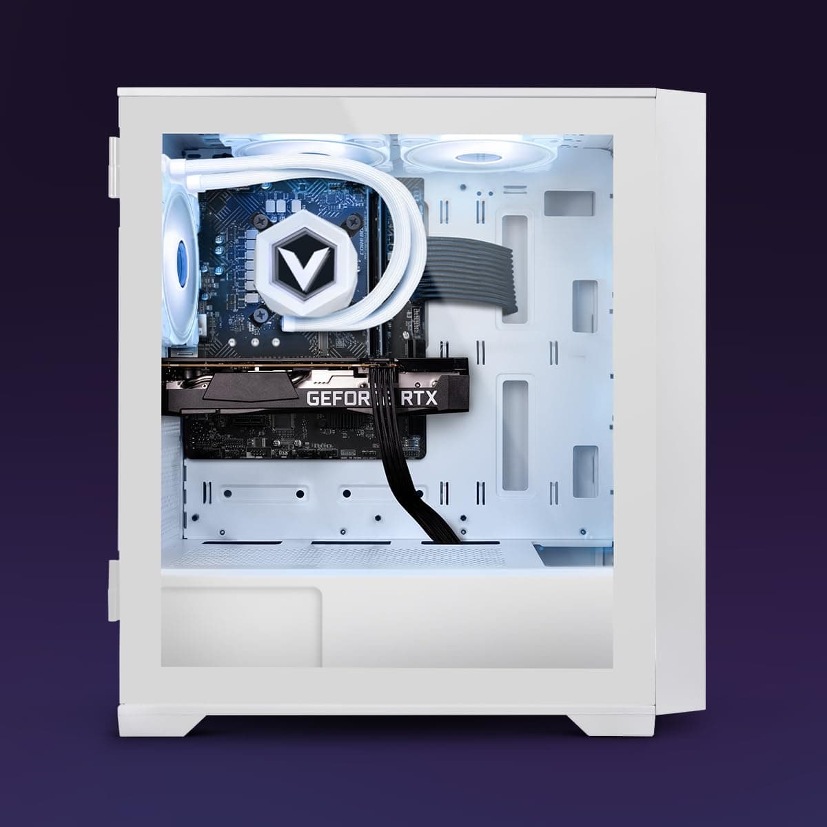 Vibox IV-540 Gaming PC • AMD Ryzen 7 5700X 8-Kern • Nvidia RTX 5090 32GB • 32GB RAM • 2TB NVMe M.2 SSD • Windows 11 • WLAN 6 + Bluetooth 5.4 Weiß 2 TB 32 GB RTX 5090 Windows 11 Home Bild 2