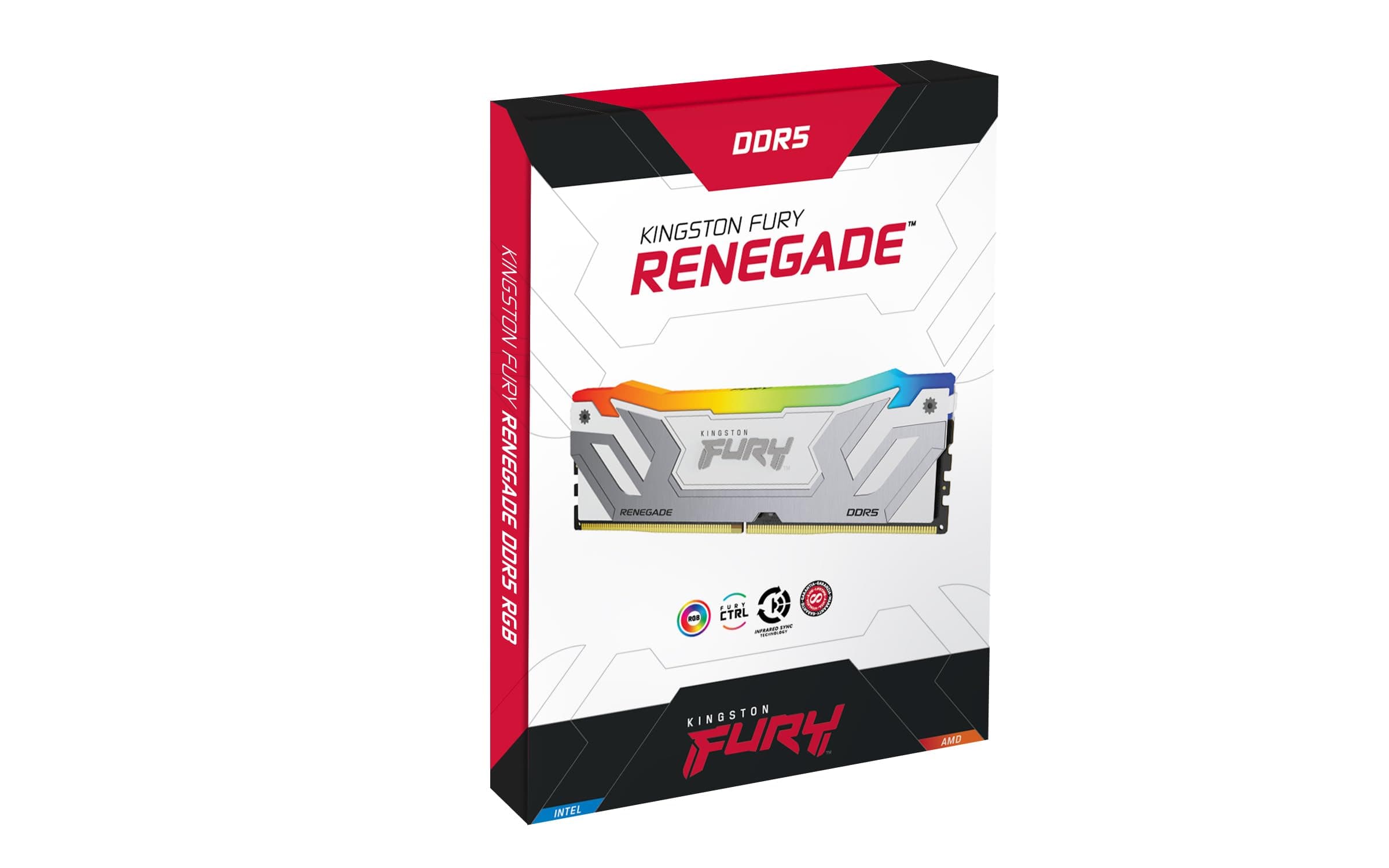 Kingston FURY Renegade Weiß RGB XMP 24GB 8400MT/s DDR5 CL40 CUDIMM Desktop Gaming Speicher - KF584CU40RWA-24 Bild 8