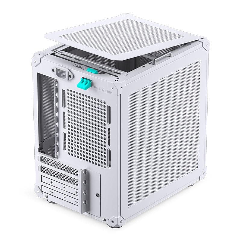 Jonsbo C6-ITX PC-Gehäuse Mini-Tower Weiß – kompakt, Mini-ITX, GPUs bis 255 mm, CPU-Kühler bis 75 mm, bis zu 3 Lüfter, USB-C Front I/O Bild 5