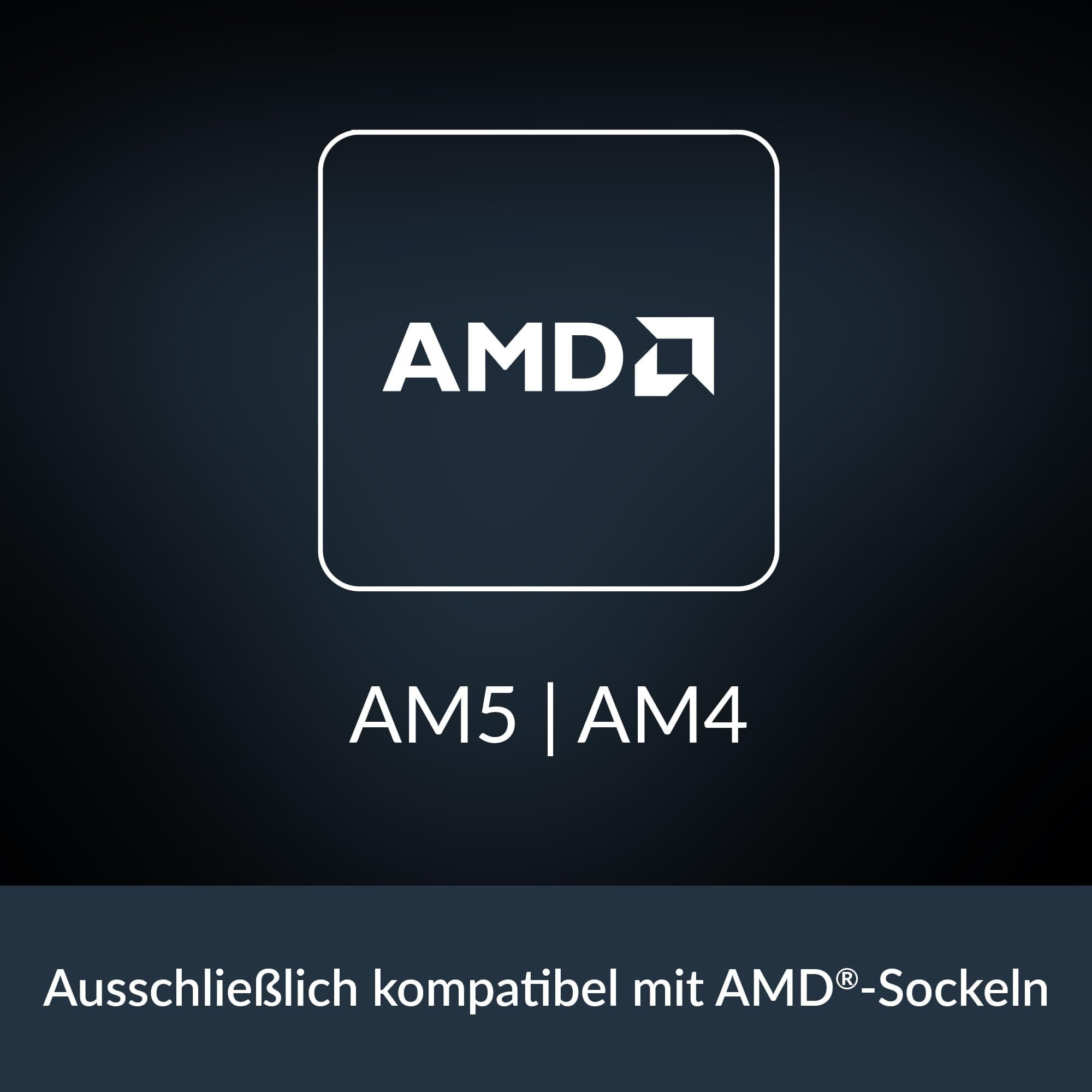 ARCTIC Freezer 8A - Kompakter CPU Kühler für AMD AM5 & AM4, Offset Mounting, 100mm PWM-Lüfter, voraufgetragene MX-6 Wärmeleitpaste, Hydrodynamisches Gleitlager AMD Freezer 8A Bild 4