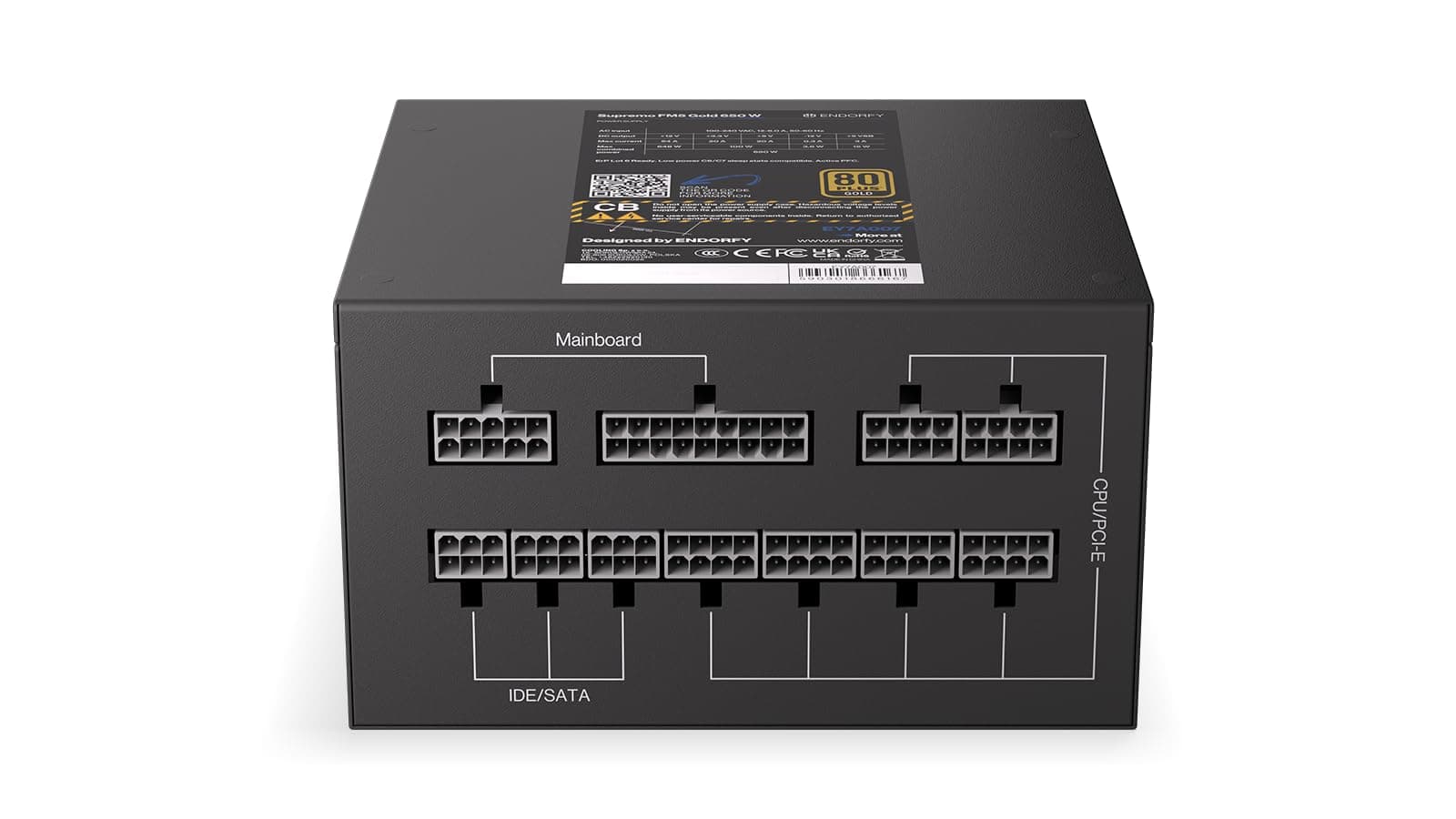 Endorfy Supremo Fm5 650w 80 Plus Gold Modular Power Supply One Size Bild 7