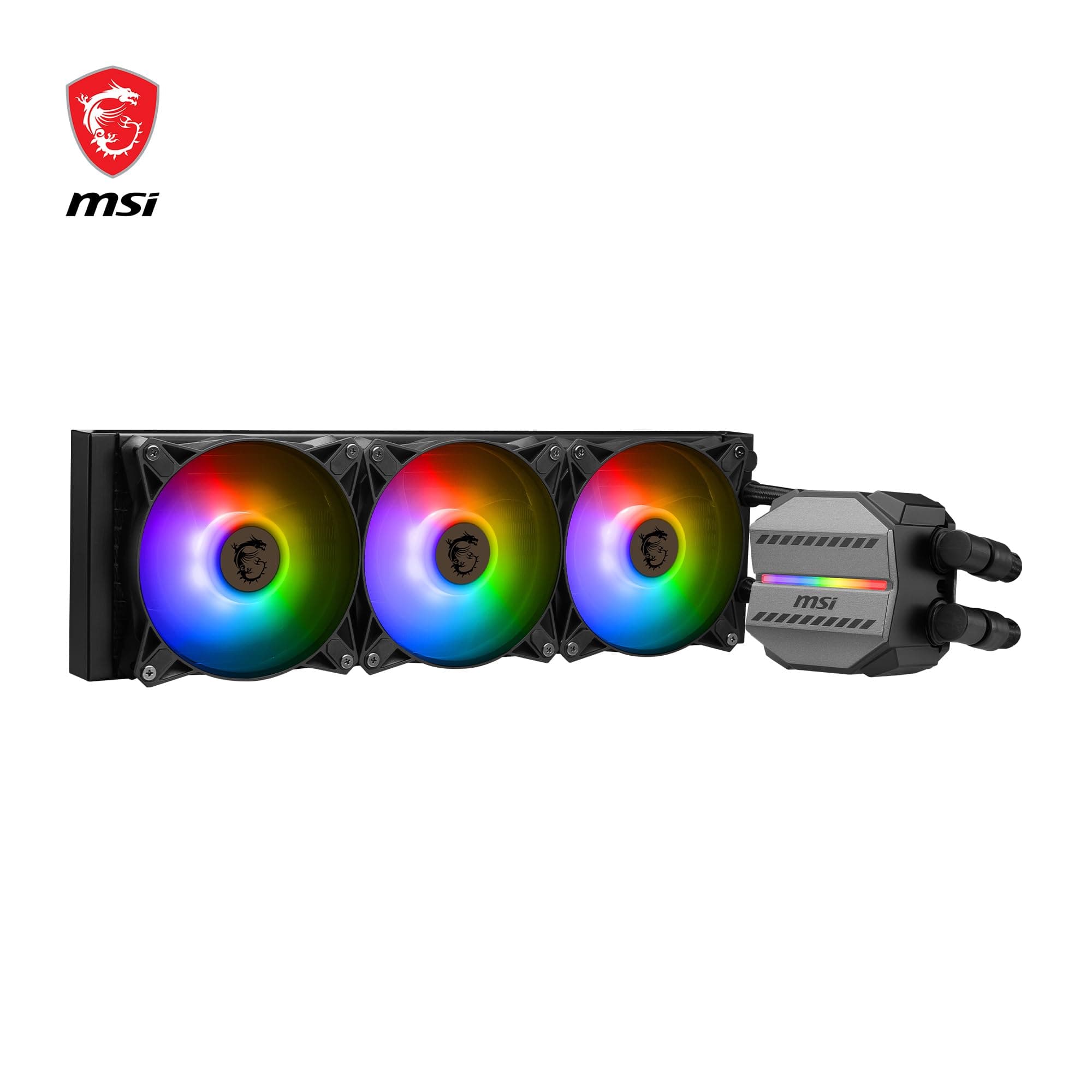 MSI MAG CORELIQUID M360 AIO CPU 12-Wege Split-Flow-Wasserkühlung, verdampfungssichere Schläuche, unterstützt aktuelle Sockel wie AM5 und 1700 Bild 3