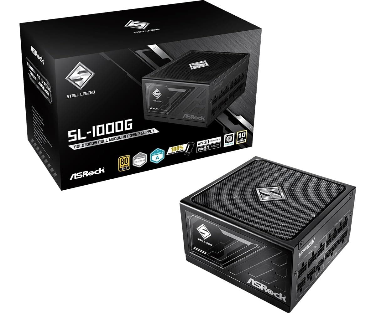 ASRock Steel Legend PC-Netzteil, 1000W, ATX, 80+ Gold-Zertifizierung Bild 2