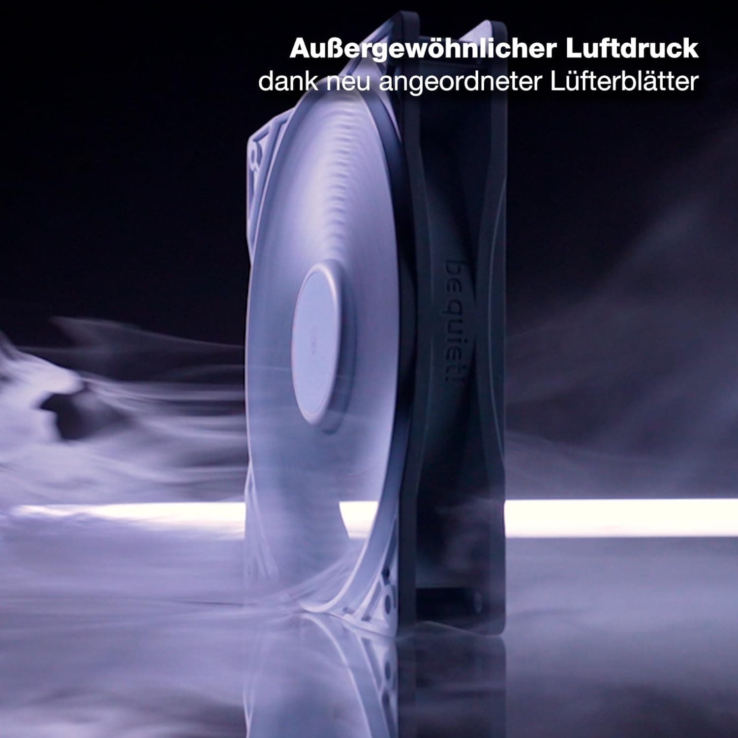 be quiet! Pure Wings 3 140mm PWM high-speed White Lüfter, innovativer Motor mit Close-Loop-Technologie, hohe Drehzahl, niedrige Mindestdrehzahl, optimierter Lüfterrahmen, außergewöhnlicher Luftdruck Bild 3