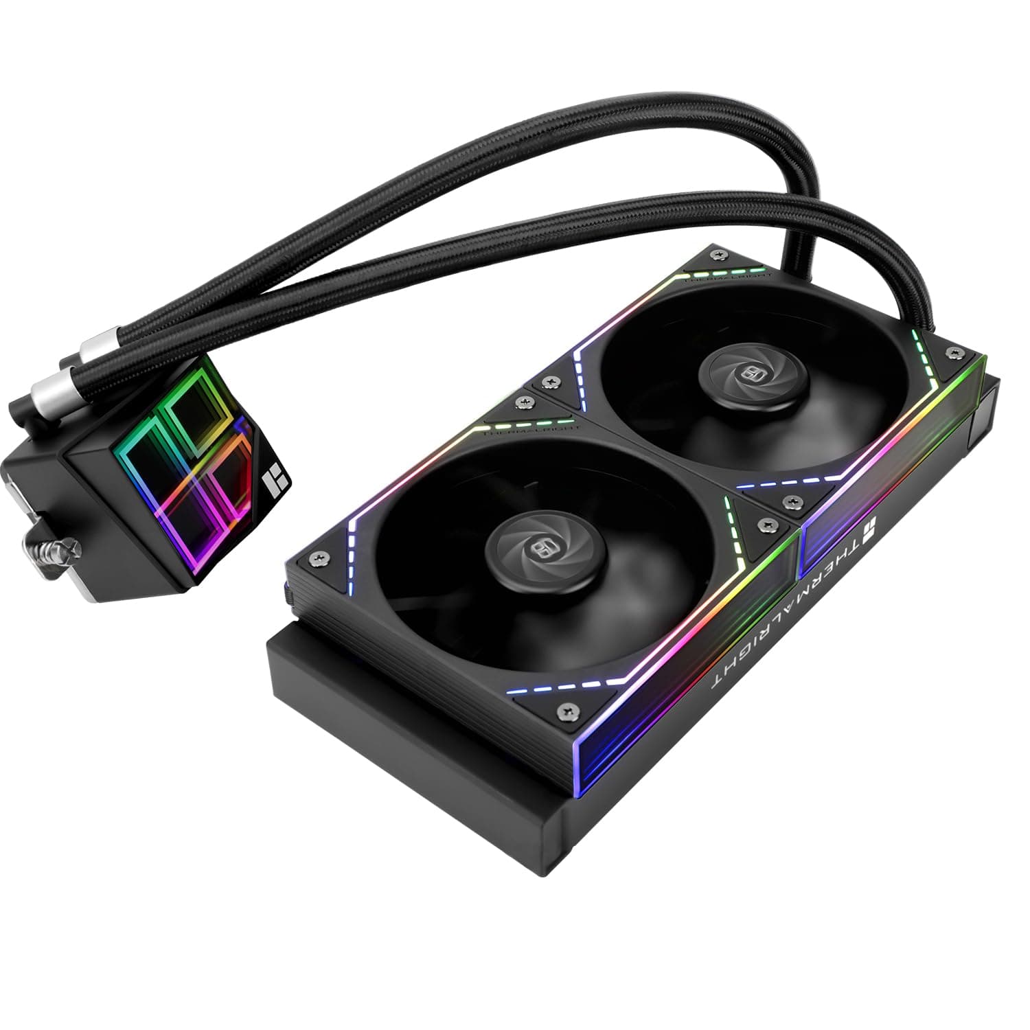 TR Thermalright Frozen Infinity 240 Schwarz Flüssigkeit CPU Kühler, 240mm Aio Kühler-Infinity Spiegel Lichteffekt, 2000U/min, für AM4/AM5, Intel LGA1851/1700/1150/1151 Bild 7