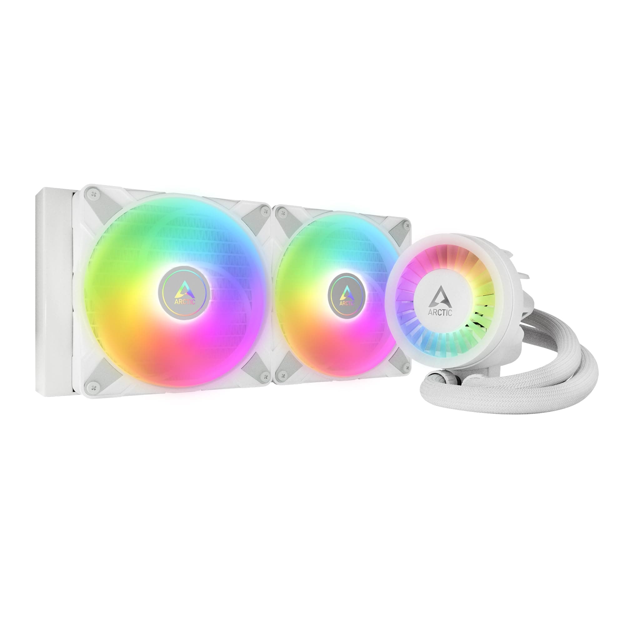 ARCTIC Liquid Freezer III Pro 280 A-RGB - Wasserkühlung PC, AIO CPU Wasserkühler, 2x140 mm, 38 mm Radiator, PWM-Pumpe, VRM-Lüfter, AMD AM5/AM4, Intel LGA1851/1700 Contact Frame - Schwarz schwarz Liquid Freezer III Pro 280 A-RGB Bild 2