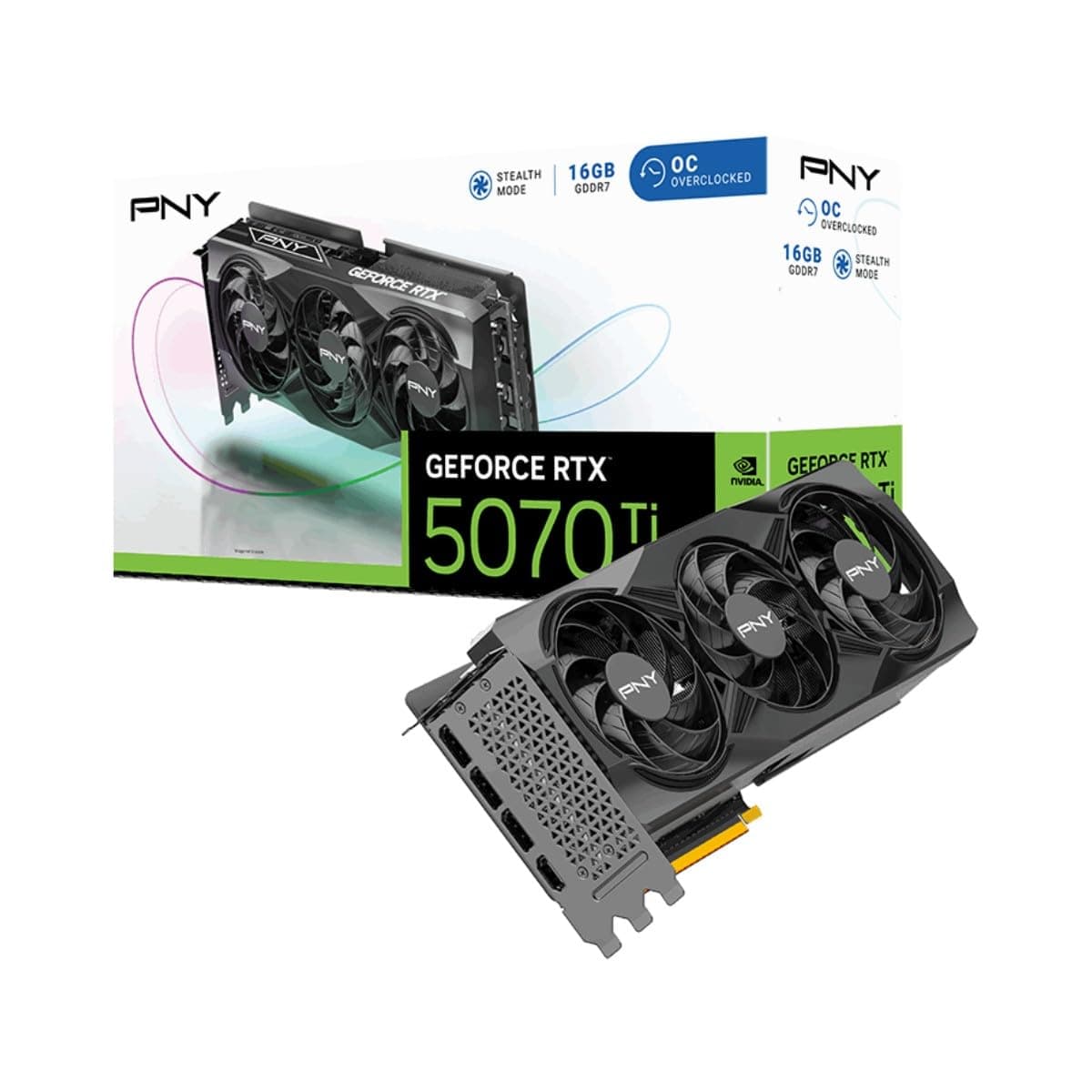 PNY Triple GeForce RTX 5070 Ti OC 16GB GDDR7 256Bit HDMI/DP Grafikkarte Bild 3