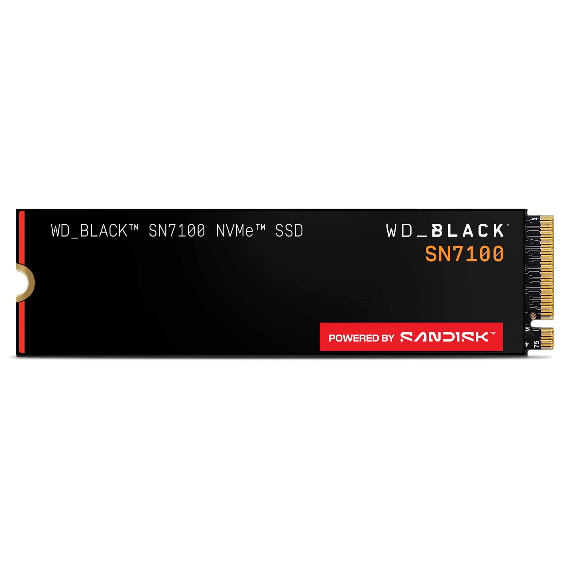 WD_BLACK SN7100 NVMe SSD 2 TB (High-Performance Gaming-Speicher, bis zu 7.250 MB/s Lesen, PCIe Gen4, Energieeffizienz, für Desktop, Laptop & Handheld-Spielekonsolen) - POWERED BY SANDISK Bild 3