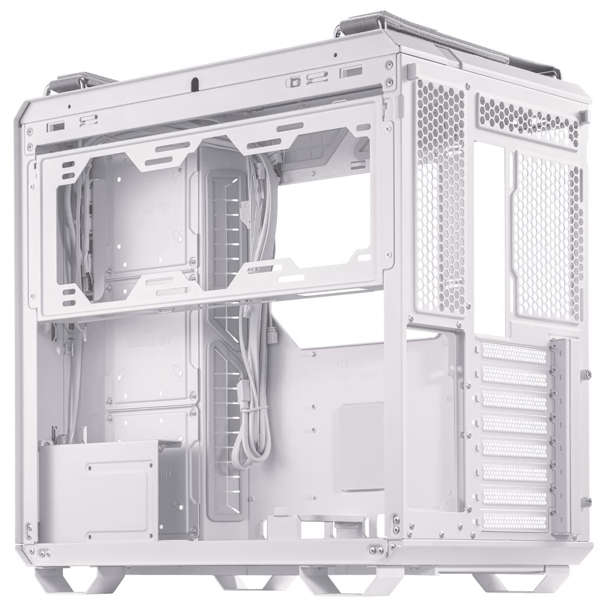 ASUS TUF Gaming GT502 Gehäuse White Edition (gehärtetes Glas, Zweikammer-Gehäuse, Panoramablick, Frontpanel High-Speed USB Typ-C​, werkzeuglose Seitenteile, weiß) Bild 7