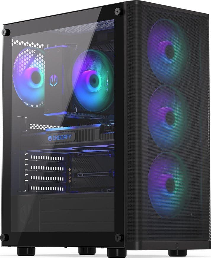 High End Gaming PC Ryzen 7 7800X3D, RTX 5060 8GB, 32 GB DDR5 RAM High Speed, 1TB M.2 SSD, B850 Board mit W-LAN, Windows 11 Pro 1TB M.2 SSD 32GB RTX 5060 8GB 7800X3D