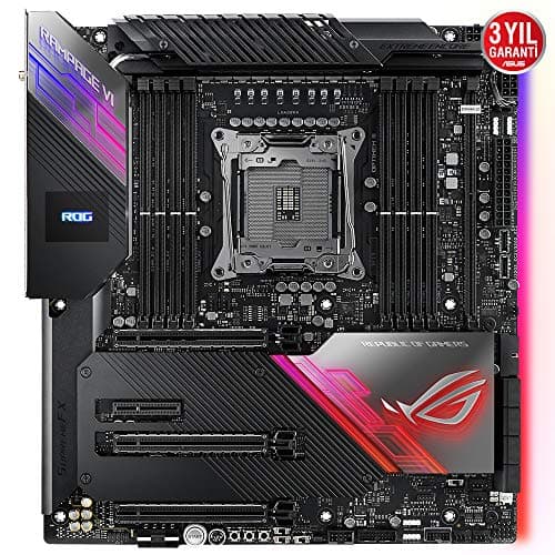ASUS ROG Rampage VI Extreme Encore Gaming Mainboard Sockel Intel LGA 2066 (ATX, WiFi6, 10Gbit/s-Netzwerk, USB 3.2 Gen 2x2, SATA, vier M.2-Steckplätze, Aura-Sync-RGB-Beleuchtung) Bild 8