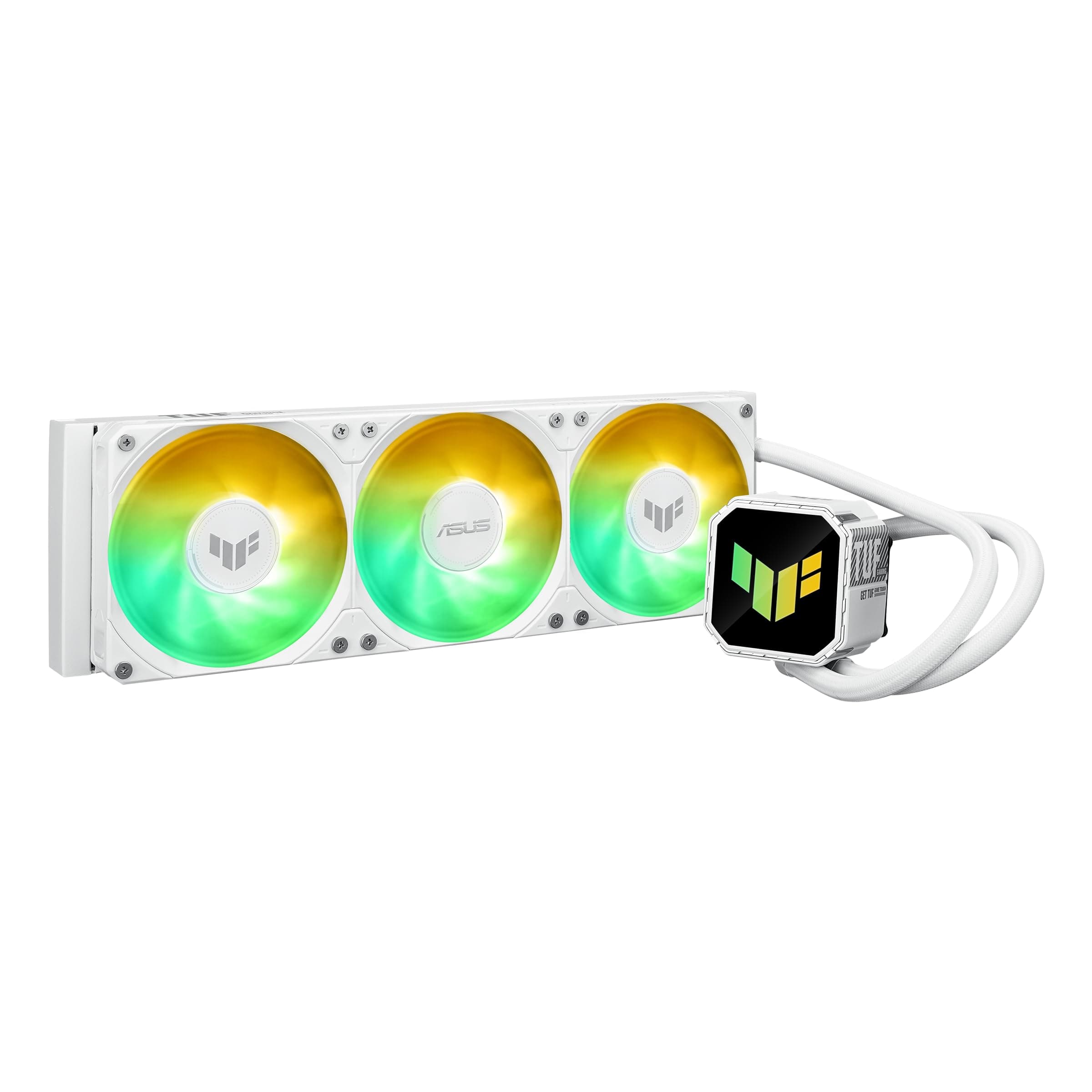 ASUS TUF Gaming LC III 360 ARGB White Edition All-in-One-Flüssig-CPU-Kühler (integrierte Dreifachlüfter, 400mm Schläuche, Intel LGA 1851, 1700, 1200 & AMD AM5, AM4, Aura ARGB Beleuchtung) Bild 7
