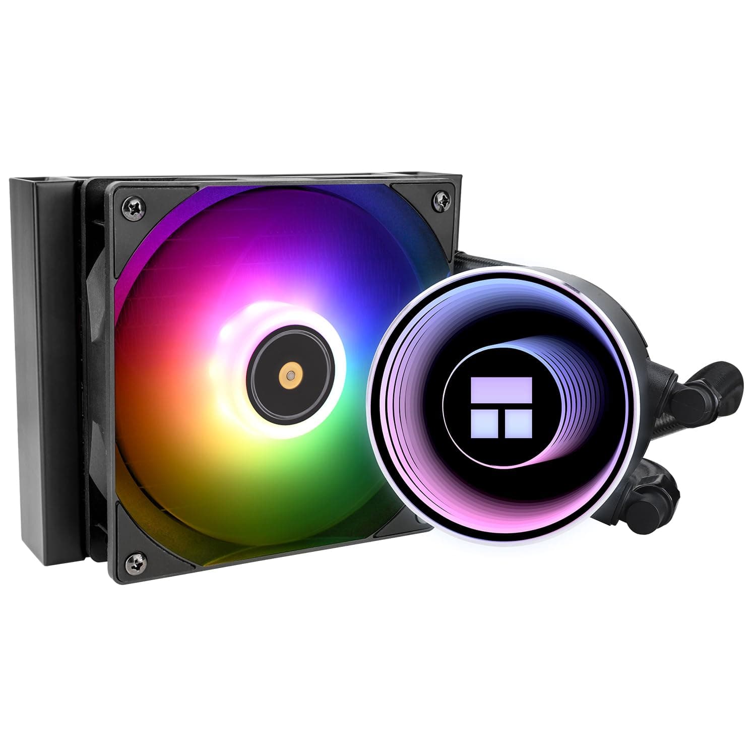 Thermalright Frozen Notte 120 ARGB Black CPU Wasserkühler, CPU Wasserkühlung, ARGB Kaltkopf, Geeignet für AMD:AM4/AM5,Intel LGA 1700/1851/1150/1151/1200 120mm Black