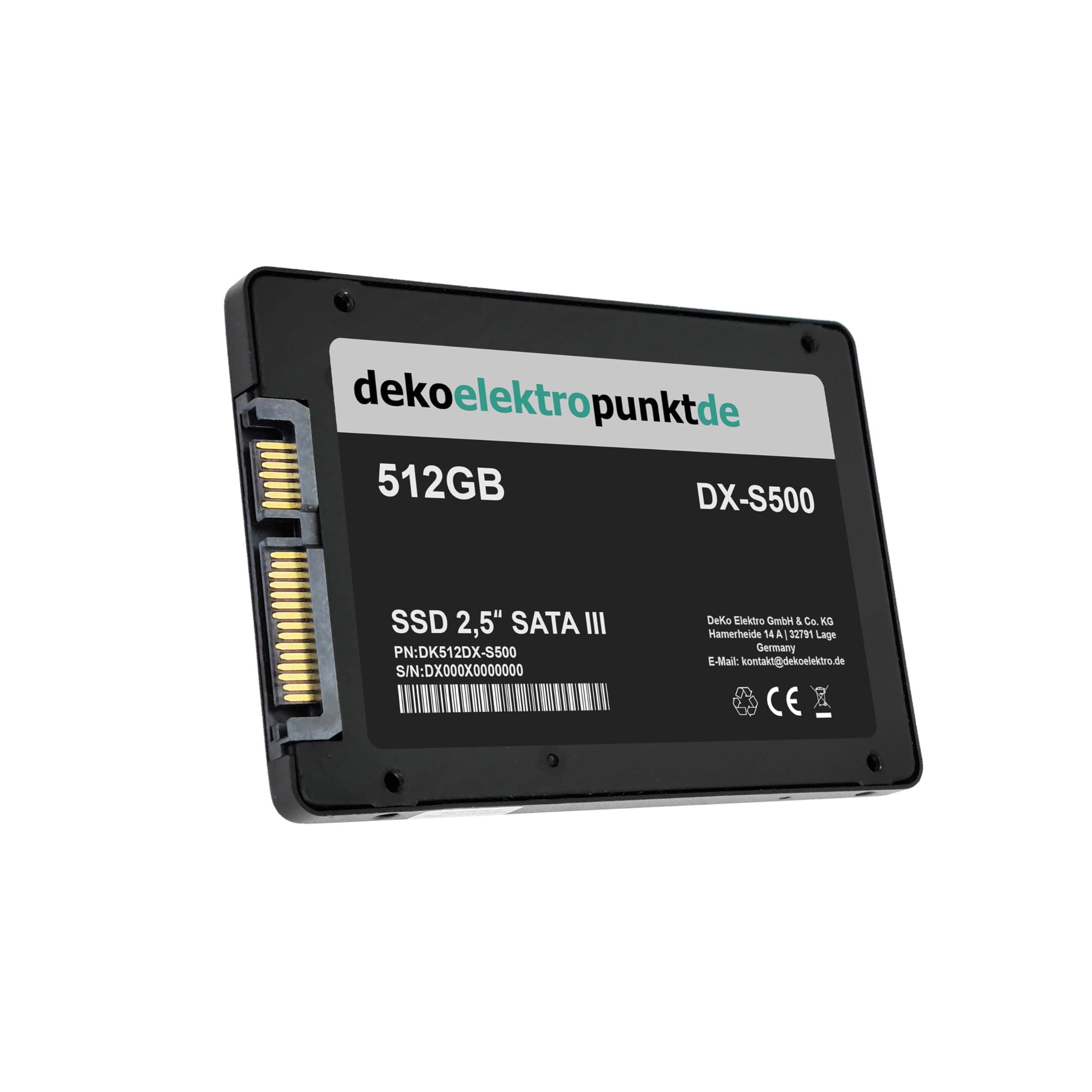 512GB SSD Festplatte passend für MSI X299 Tomahawk AC Mainboard, Alternatives Ersatzteil 2,5" Zoll SATA3 Bild 5