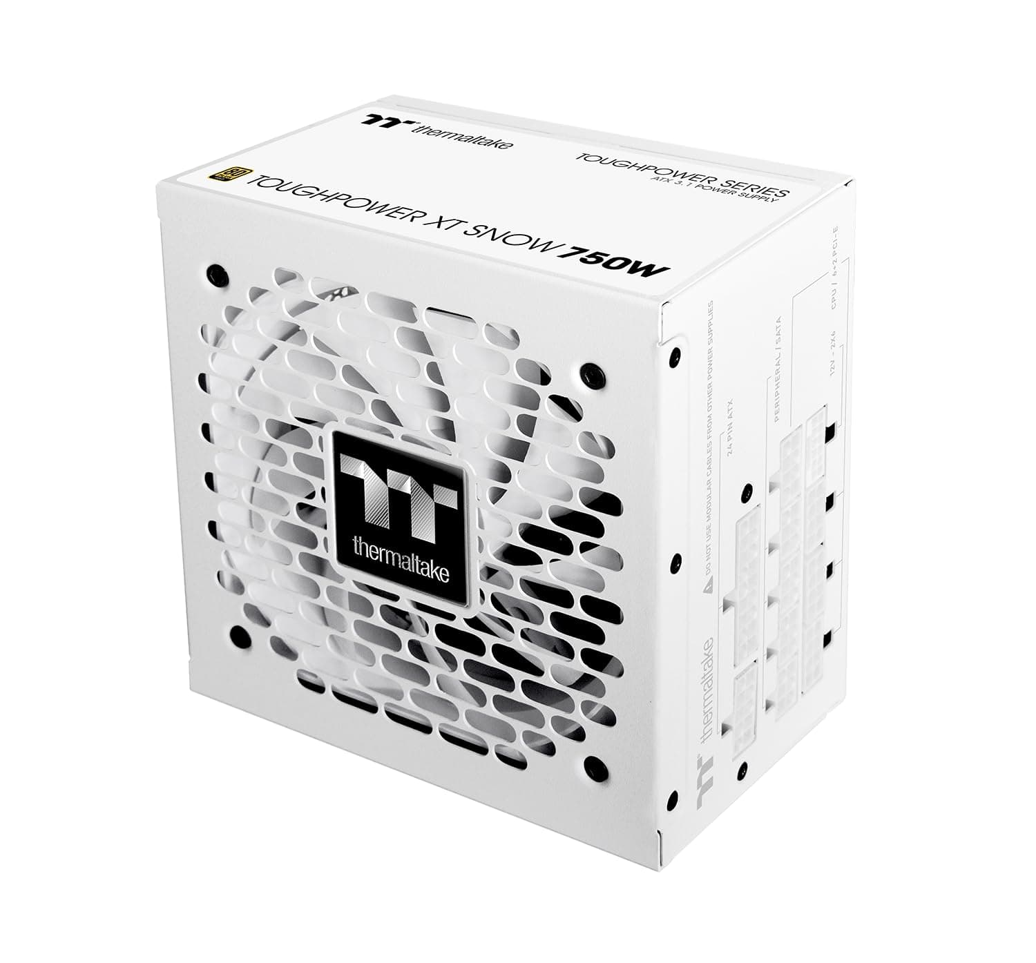 Thermaltake Toughpower XT | ATX 3.1 Netzteil | 80 Plus Gold | PCIe 5.1 | 12V‑2x6 | Vollmodular | Smart Zero Fan | Sehr leiser 120‑mm Hydraulic Bearing Lüfter | Weiß (750, Watt) 750 Watt Bild 4