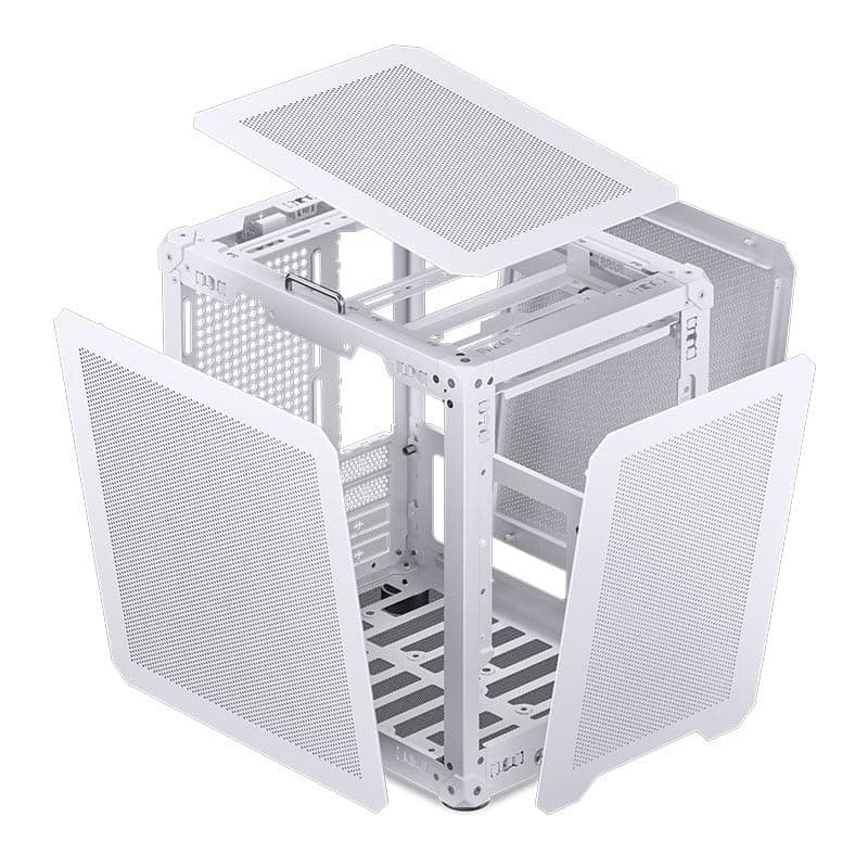 Jonsbo C6-ITX PC-Gehäuse Mini-Tower Weiß – kompakt, Mini-ITX, GPUs bis 255 mm, CPU-Kühler bis 75 mm, bis zu 3 Lüfter, USB-C Front I/O Bild 6