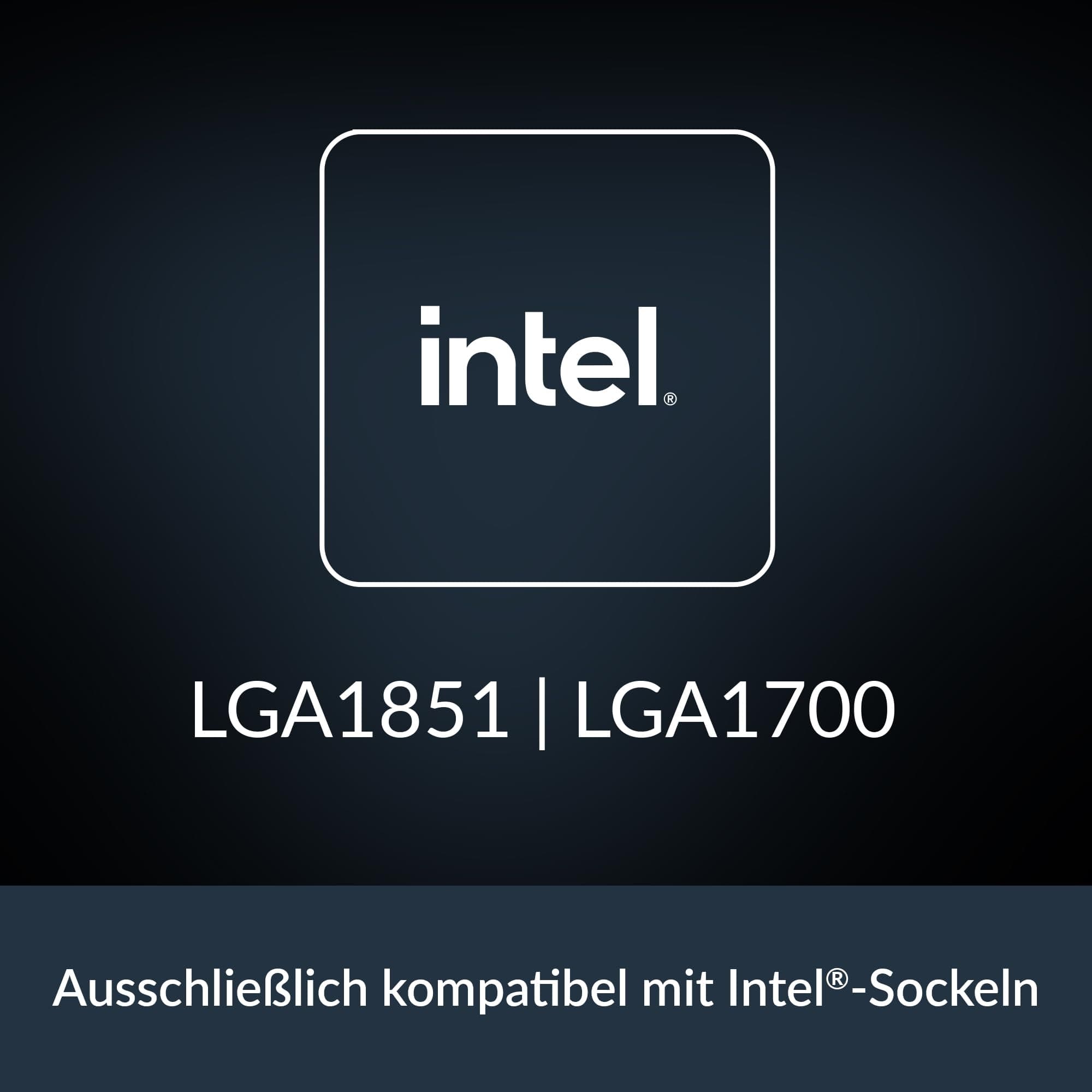 ARCTIC Freezer 8i - Kompakter CPU Kühler für Intel LGA1851 & LGA1700, 100mm PWM-Lüfter, voraufgetragene MX-6 Wärmeleitpaste, Hydrodynamisches Gleitlager Intel Freezer 8i Bild 4