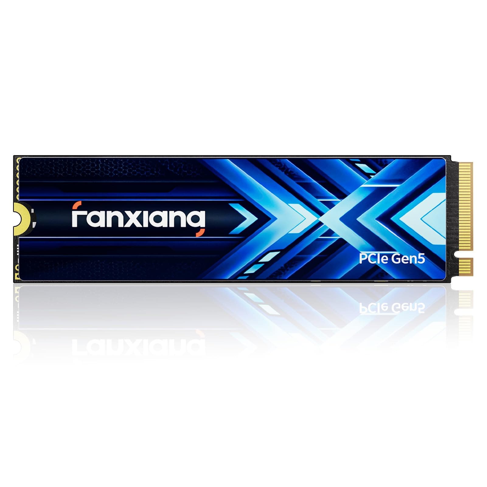 fanxiang S910 Pro 2TB PCIe 5.0x4 NVMe M.2 SSD, Lesegeschwindigkeiten von bis zu 14.000 MB/s, 10.000 MB/s Schreiben, Interne SSD, PCIe 4.0 abwärtskompatibel, SSD für Gaming, Videobearbeitung und AI Bild 2